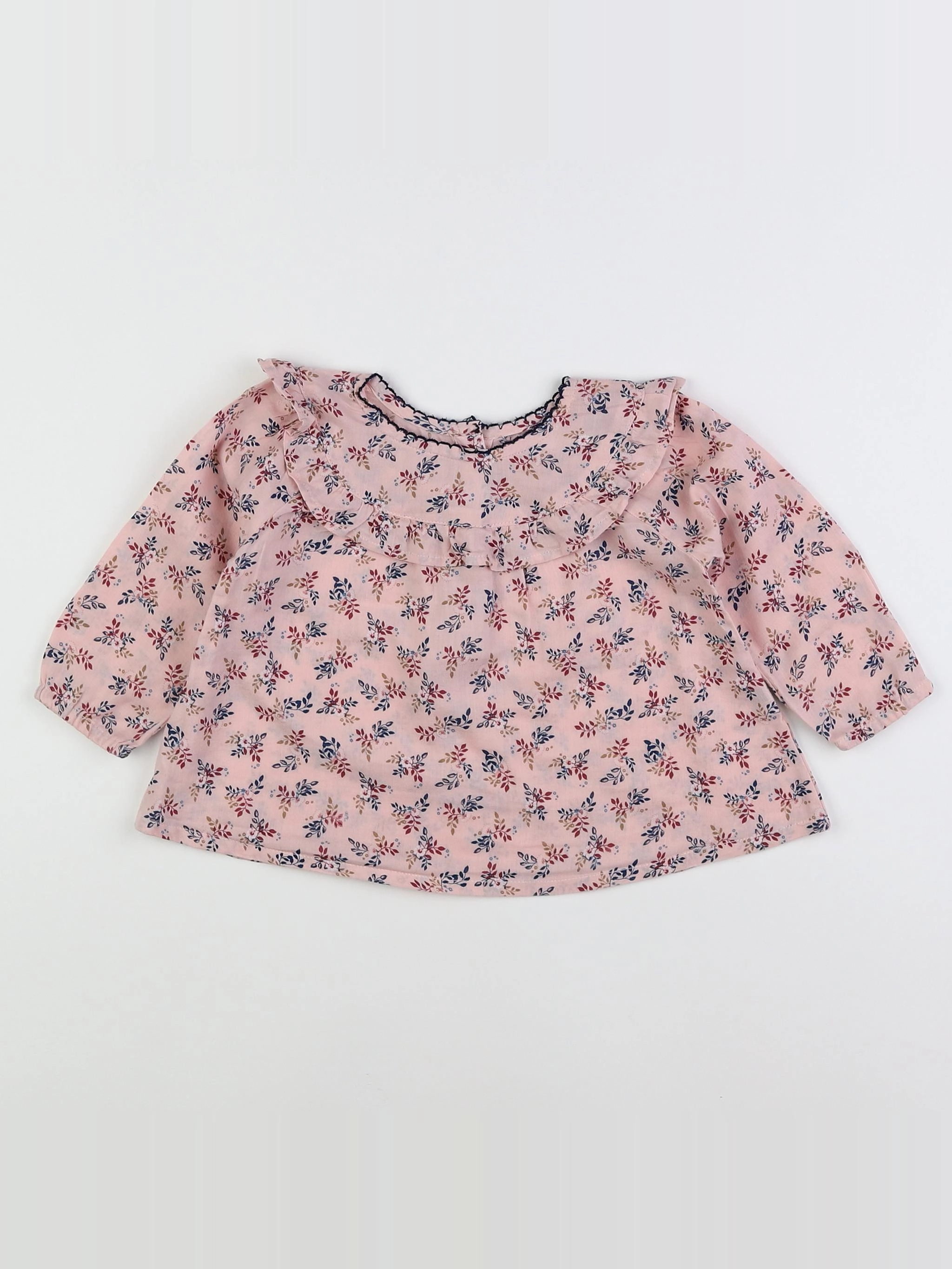 Boutchou - blouse rose - 12 mois