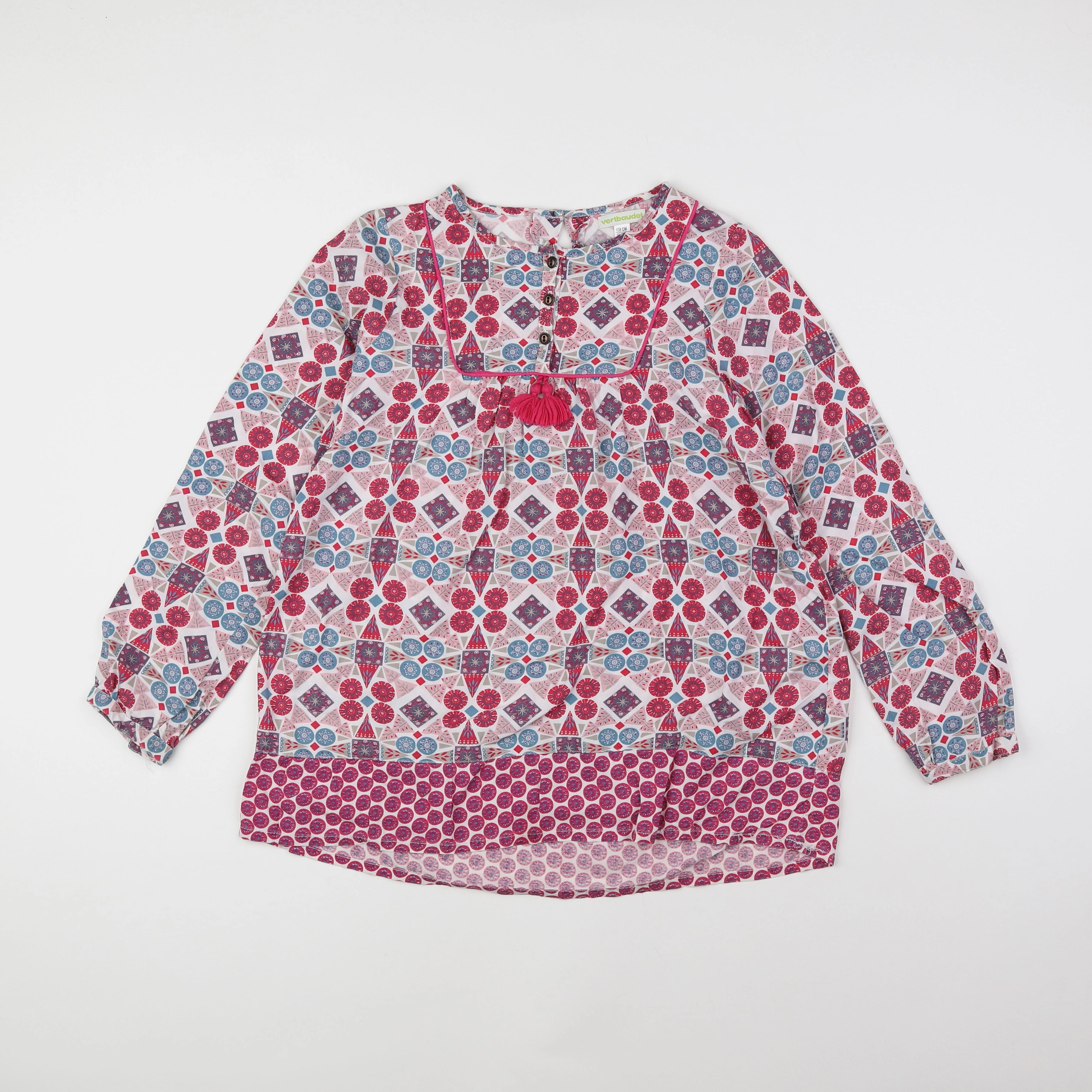 Vertbaudet - blouse rose, bleu - 10 ans