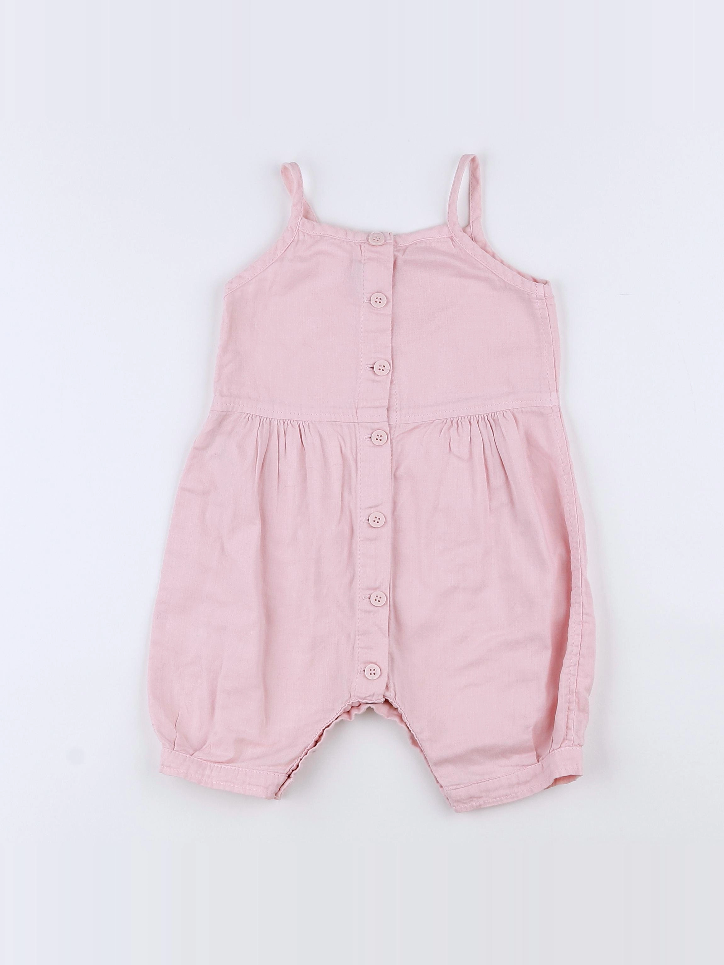 Petit Bateau - combinaison rose - 12 mois