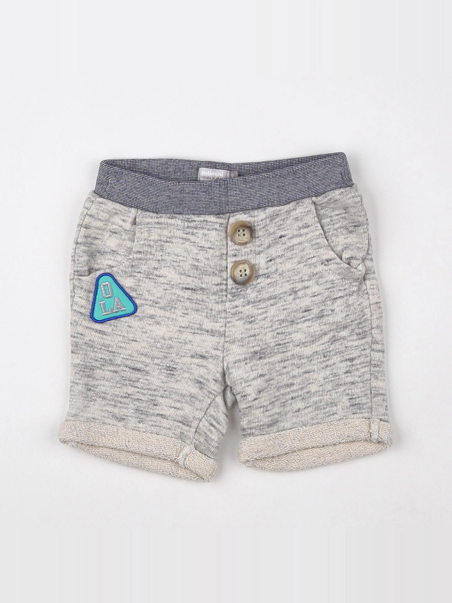 Catimini - short gris - 9 mois