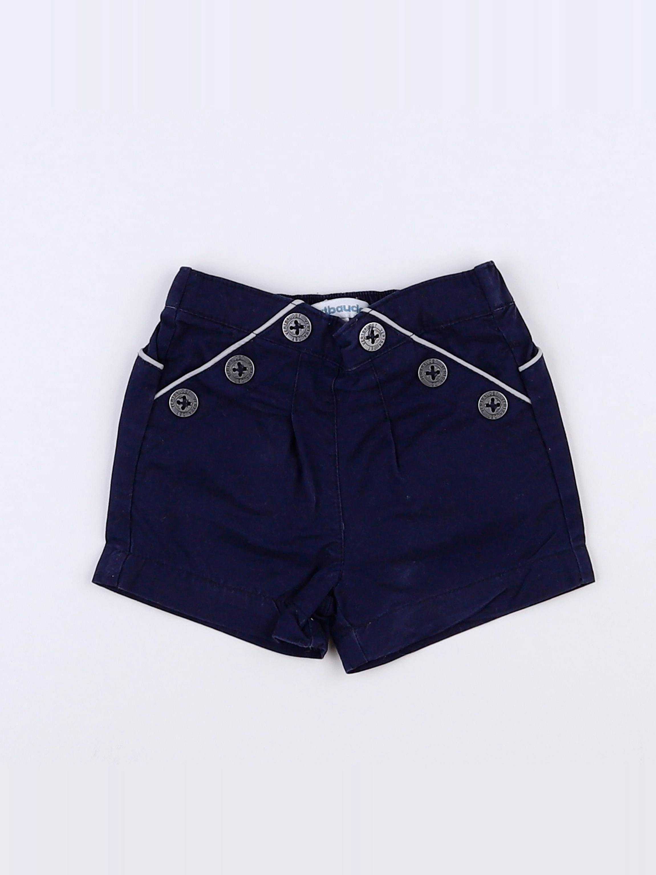 Vertbaudet - short bleu - 3 mois