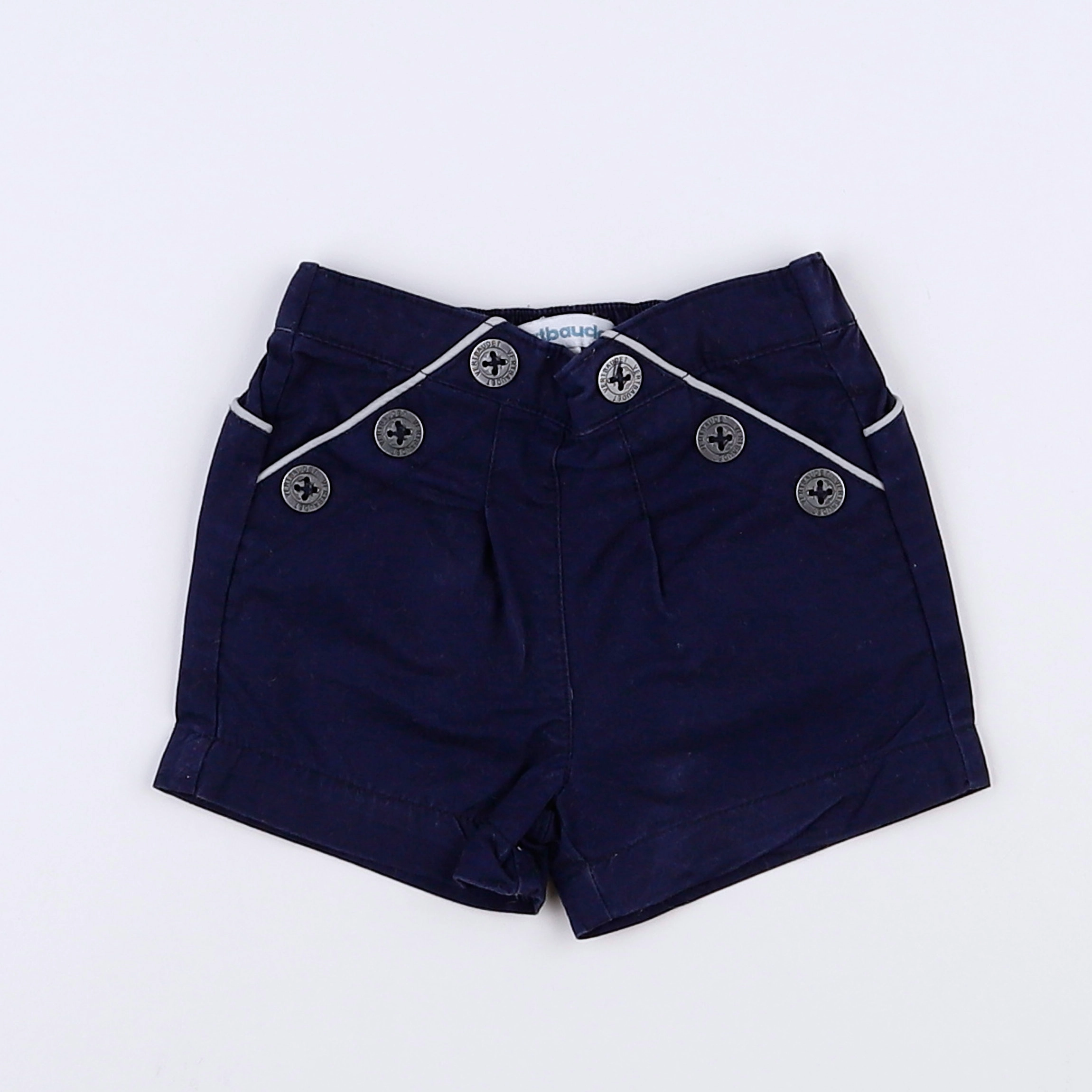 Vertbaudet - short bleu - 3 mois