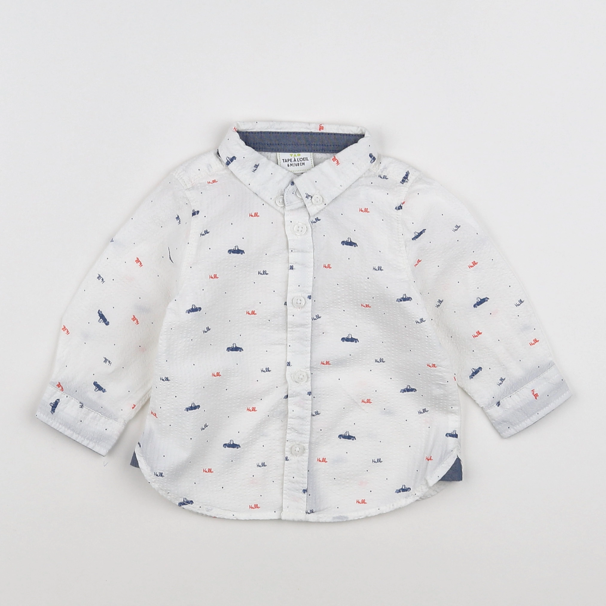 Tape à l'oeil - chemise blanc - 6 mois