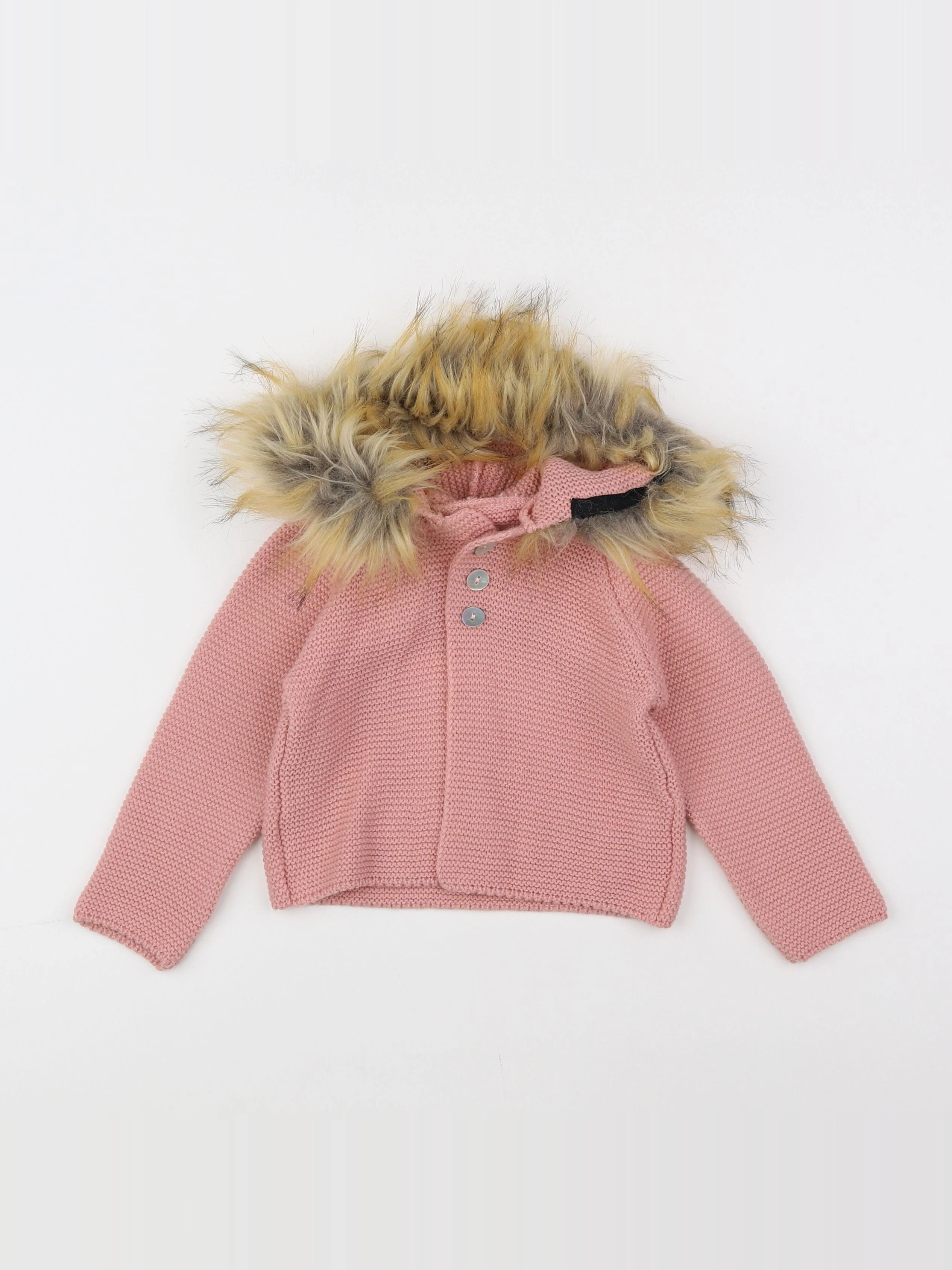 Lola Palacios - gilet rose - 18 mois