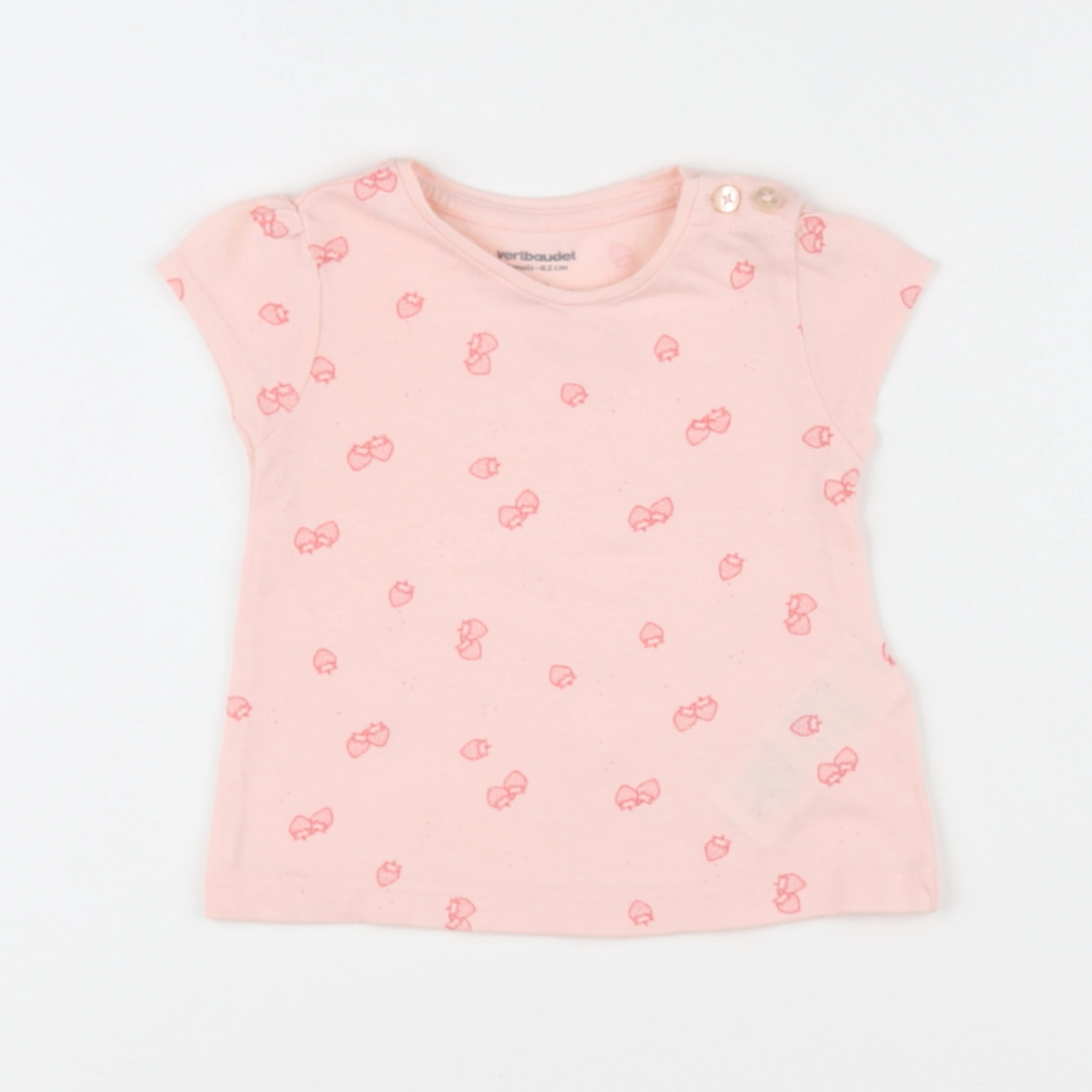 Vertbaudet - tee-shirt rose - 3 mois