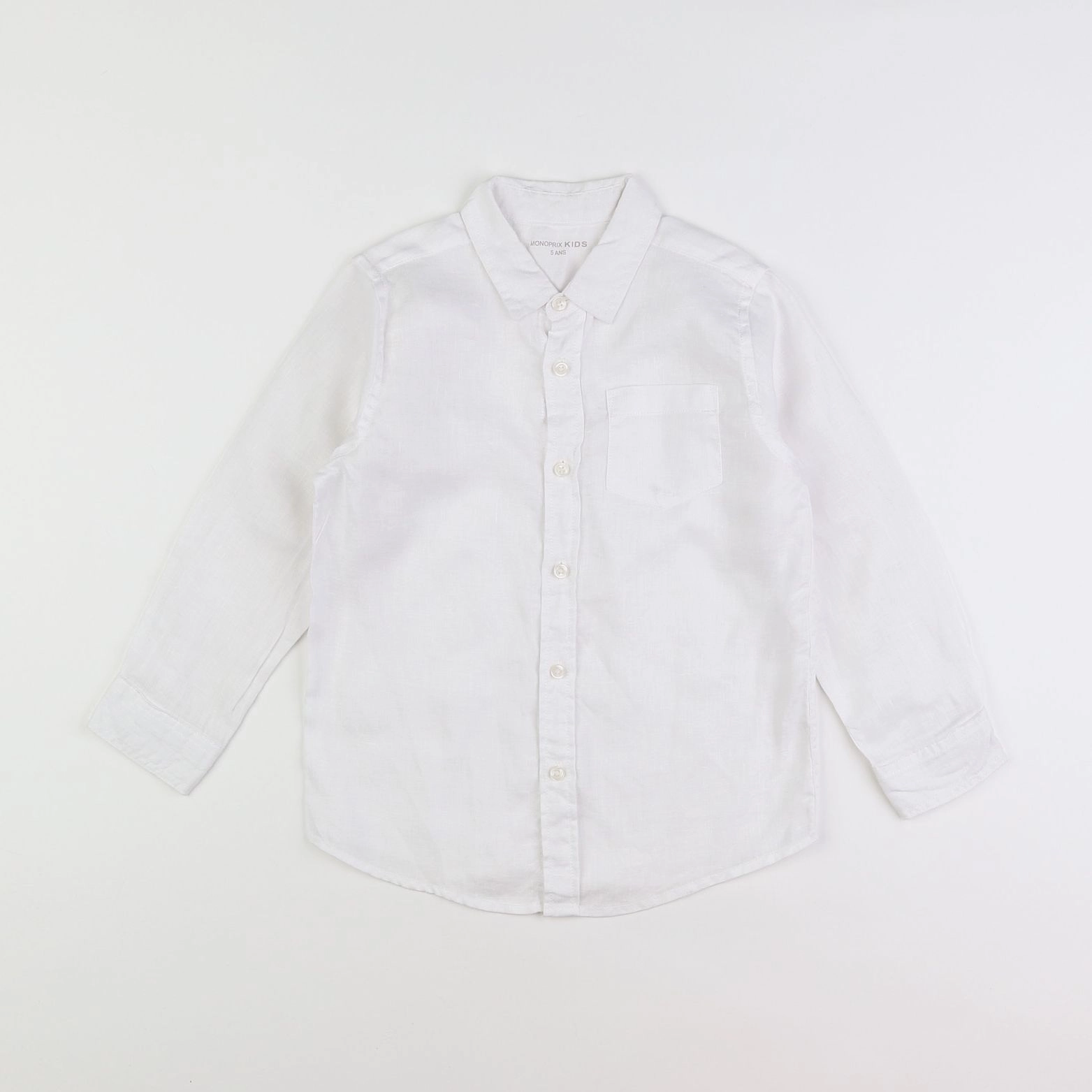 Monoprix - chemise blanc - 5 ans