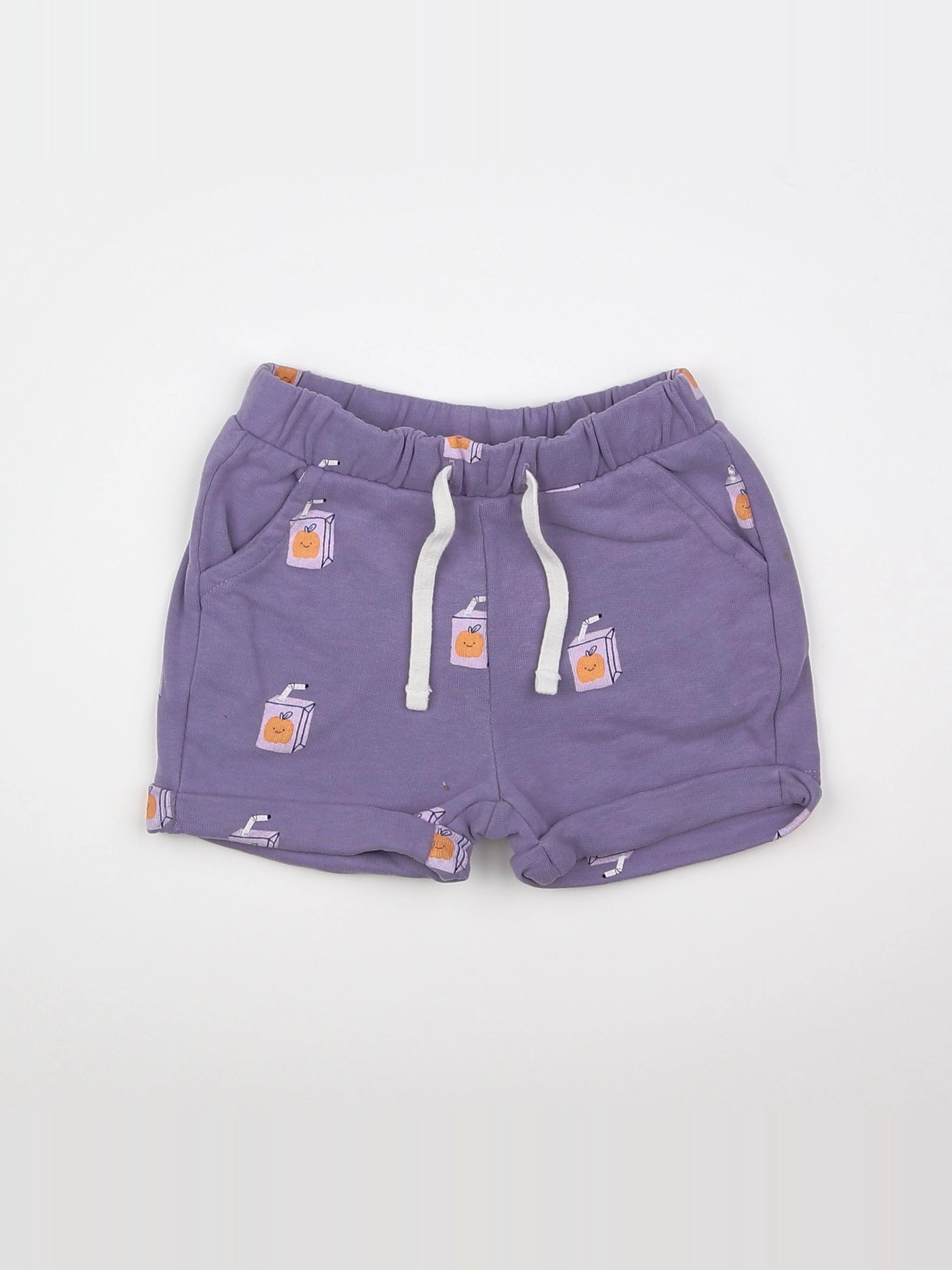 Tape à l'oeil - short violet - 12 mois