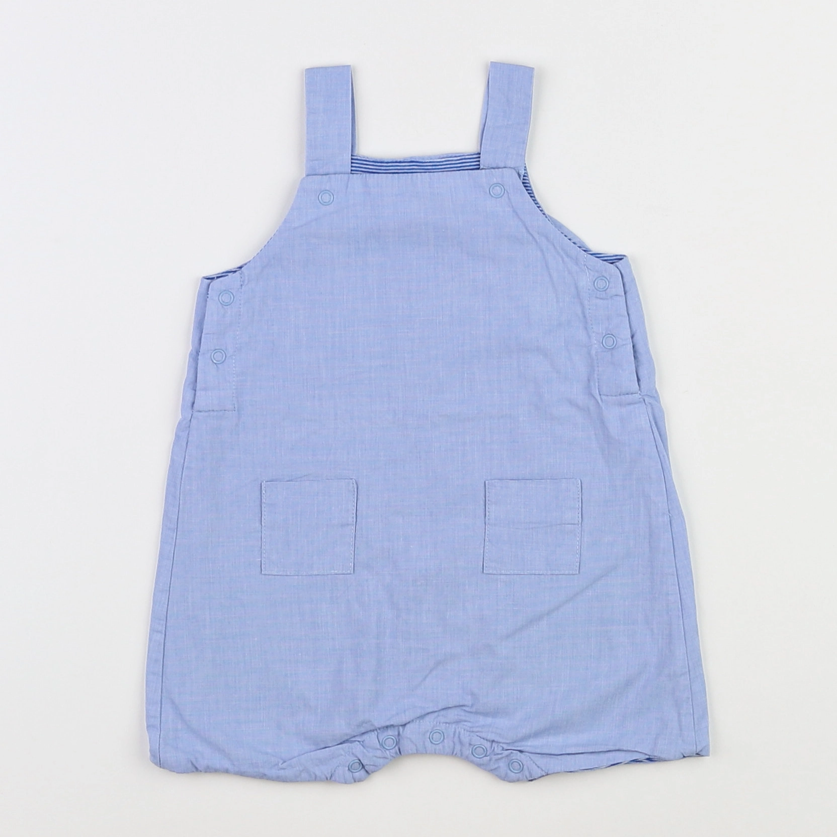 Petit Bateau - salopette bleu - 3 mois