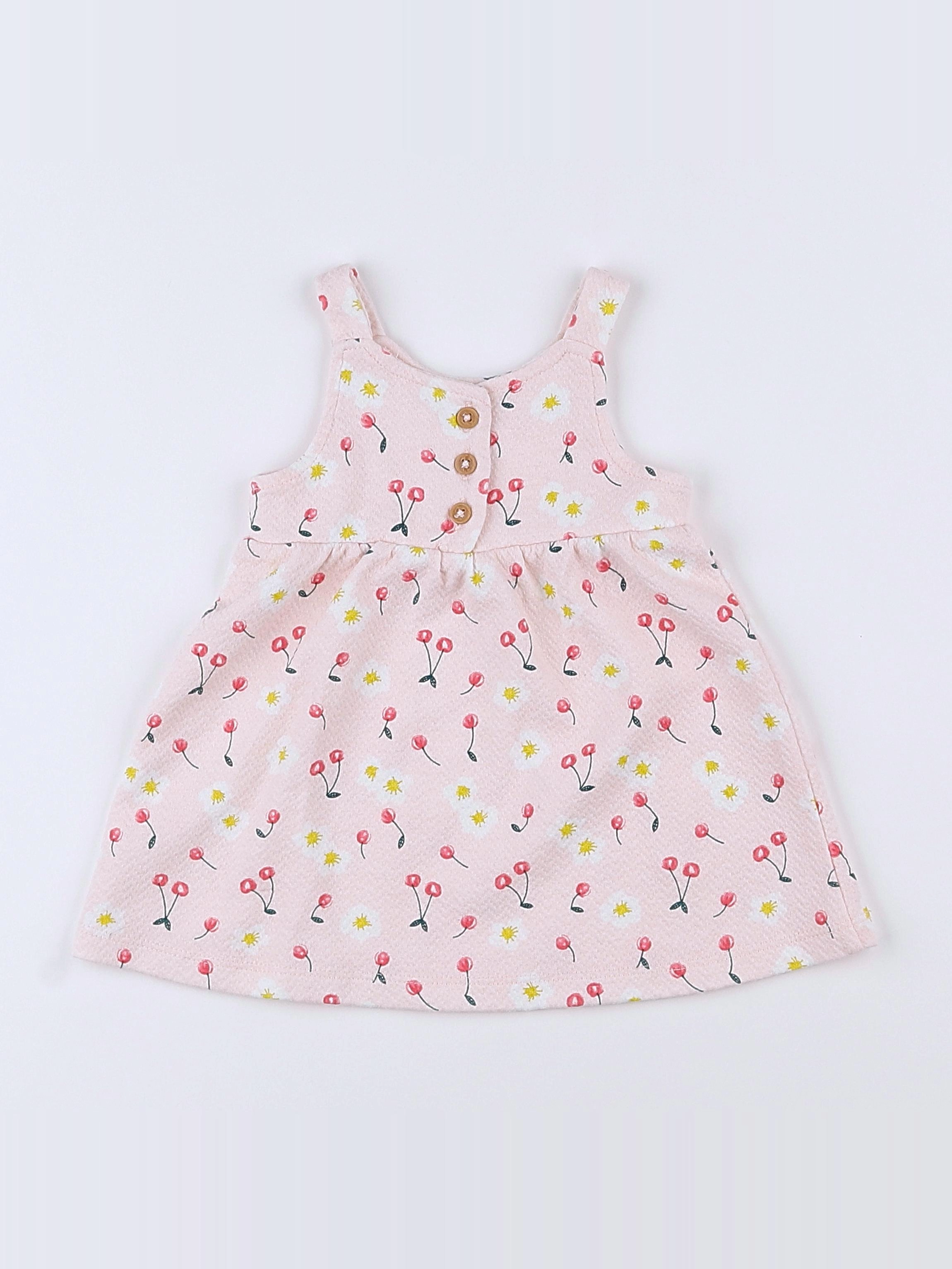 Vertbaudet - robe rose - 3 mois