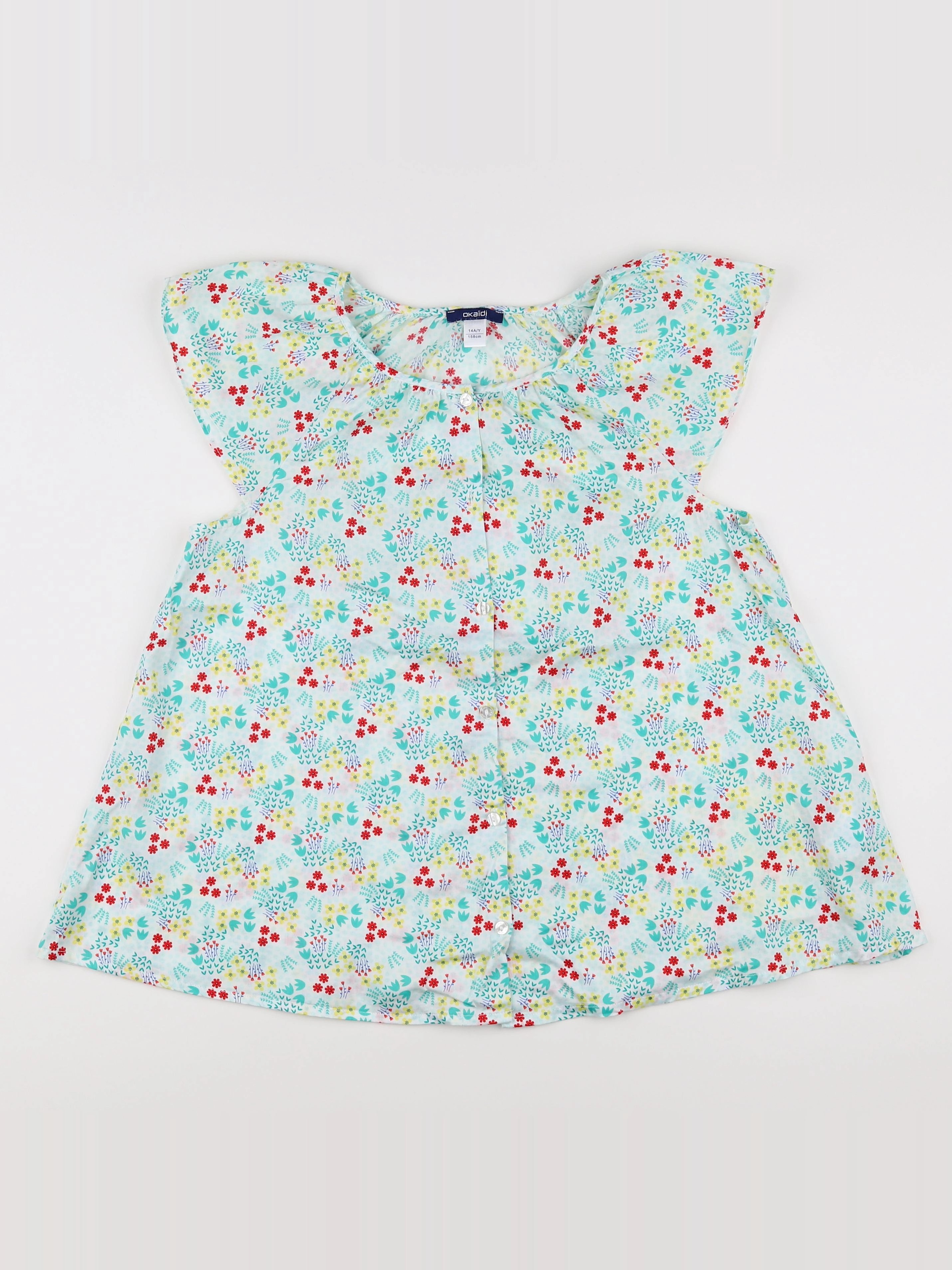 Okaidi - blouse multicolore - 14 ans