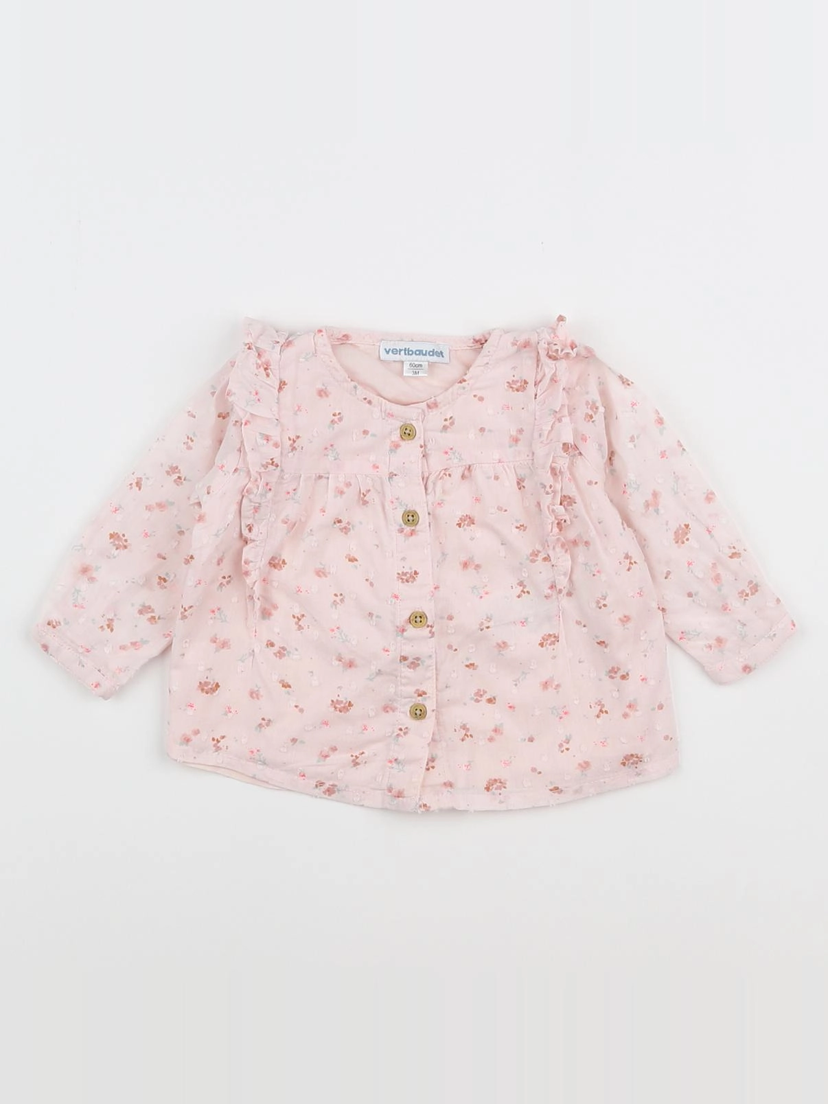 Vertbaudet - blouse rose - 3 mois