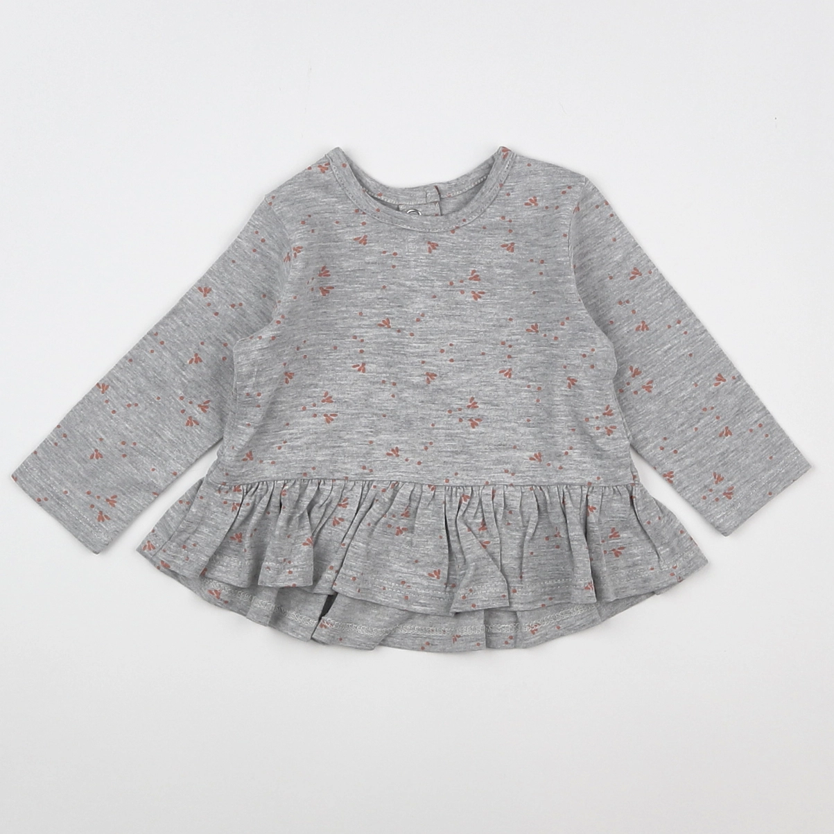 Vertbaudet - tee-shirt gris - 6 mois