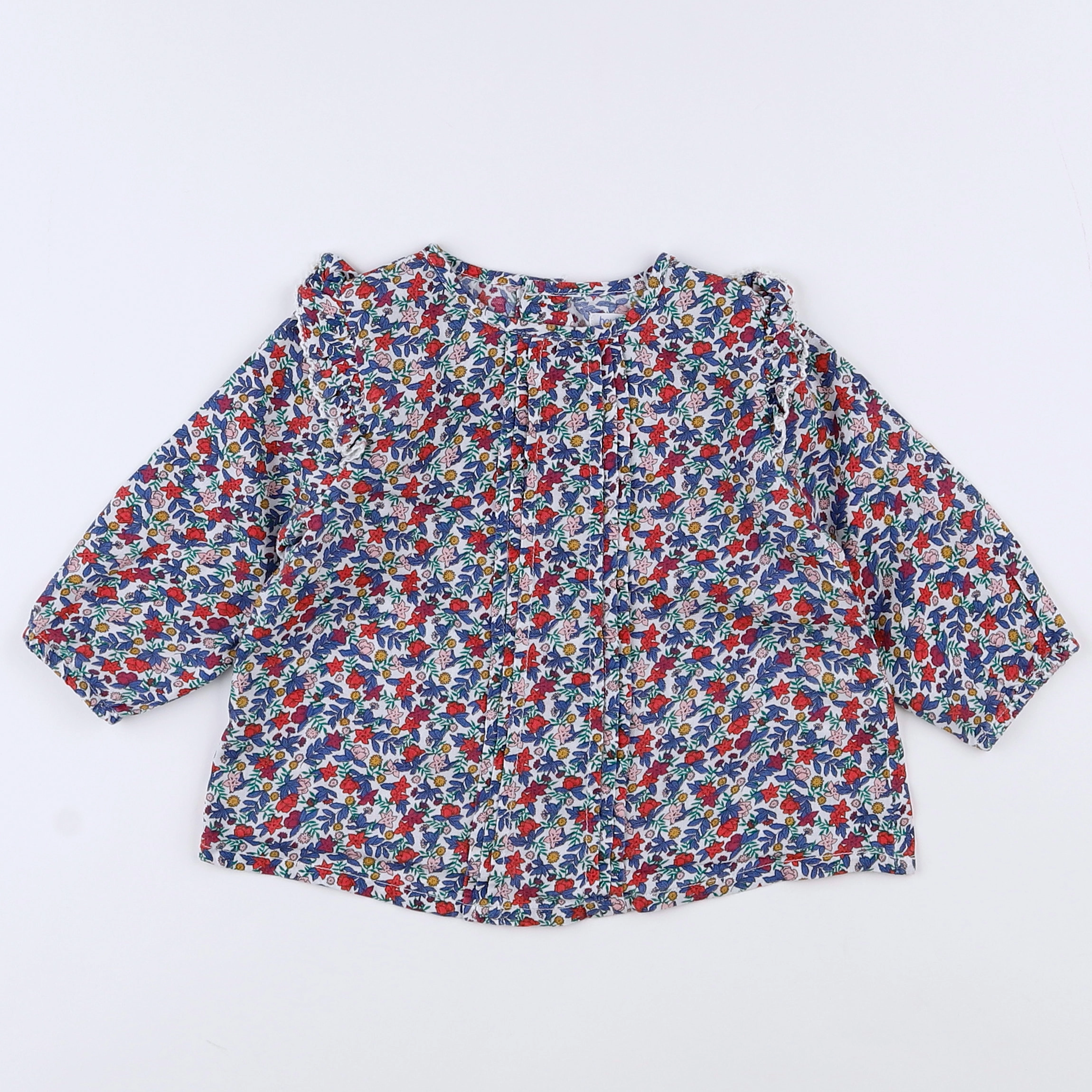 Boutchou - blouse multicolore - 12 mois