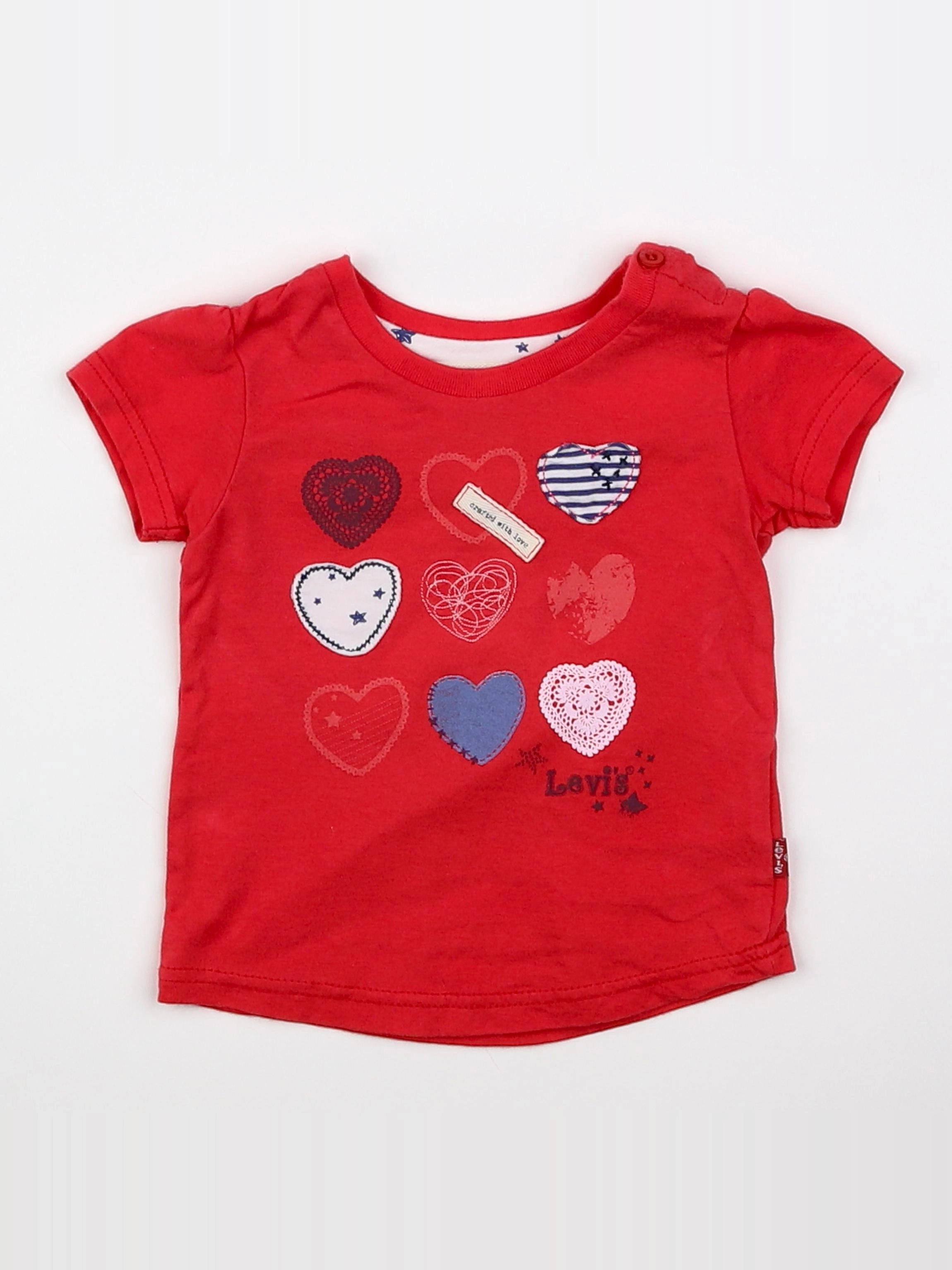 Levi's - tee-shirt rose - 6 mois