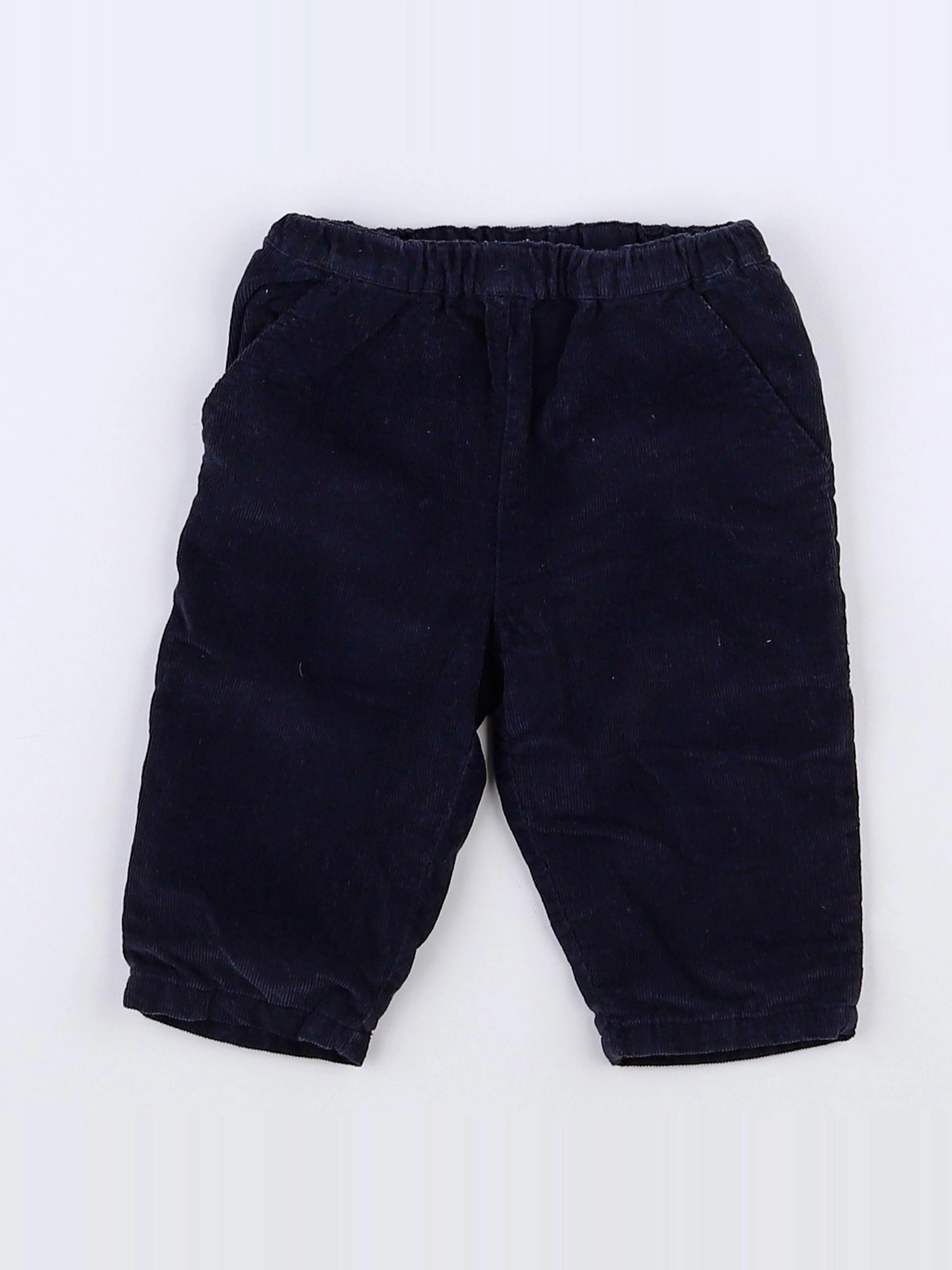 Boutchou - pantalon bleu - 3 mois