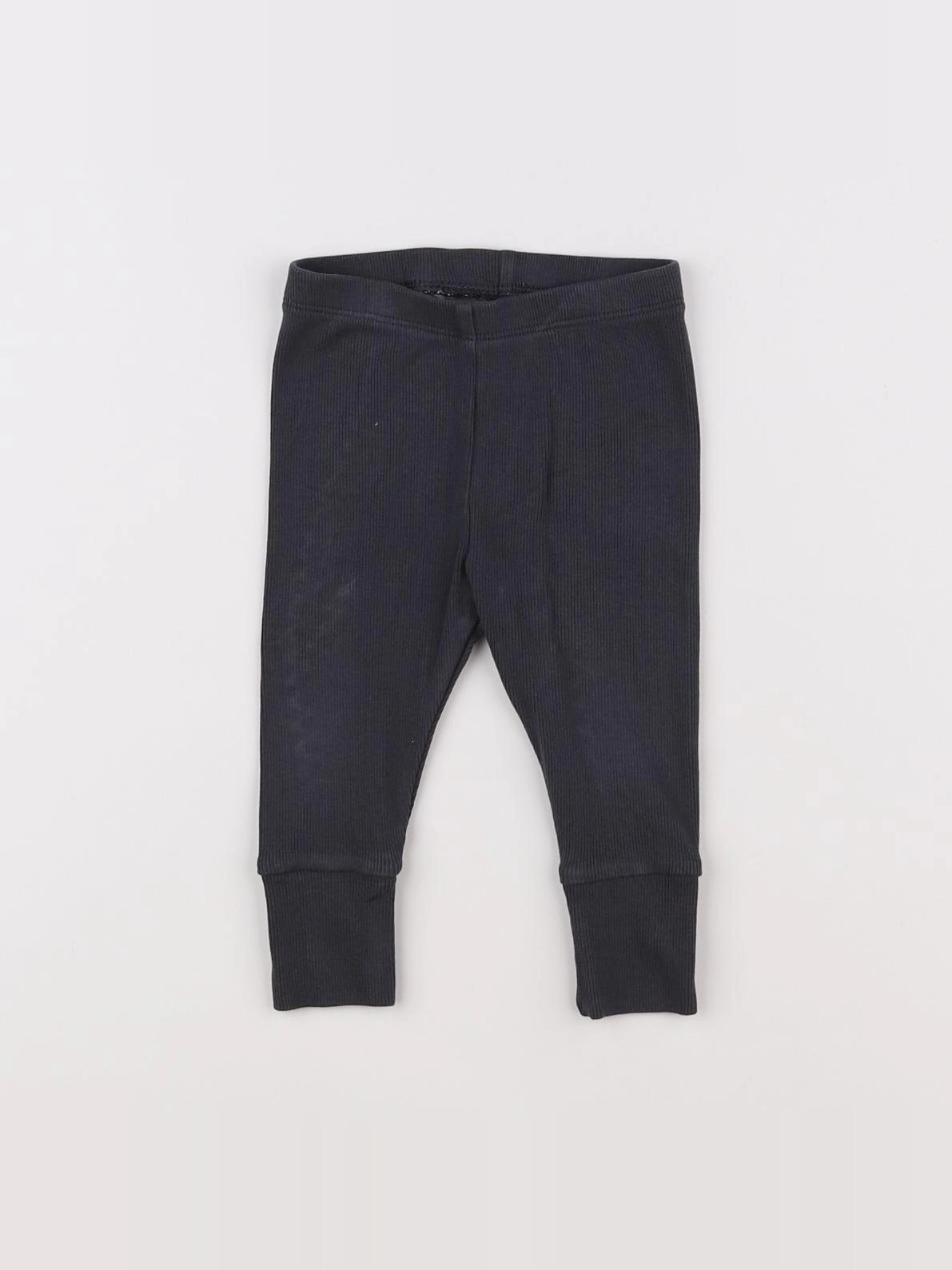 H&M - legging gris - 3/6 mois