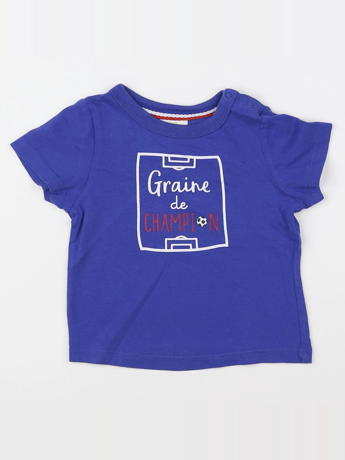 Tape à l'oeil - tee-shirt bleu - 6 mois