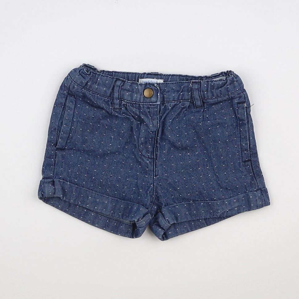 Boutchou - short bleu - 9 mois