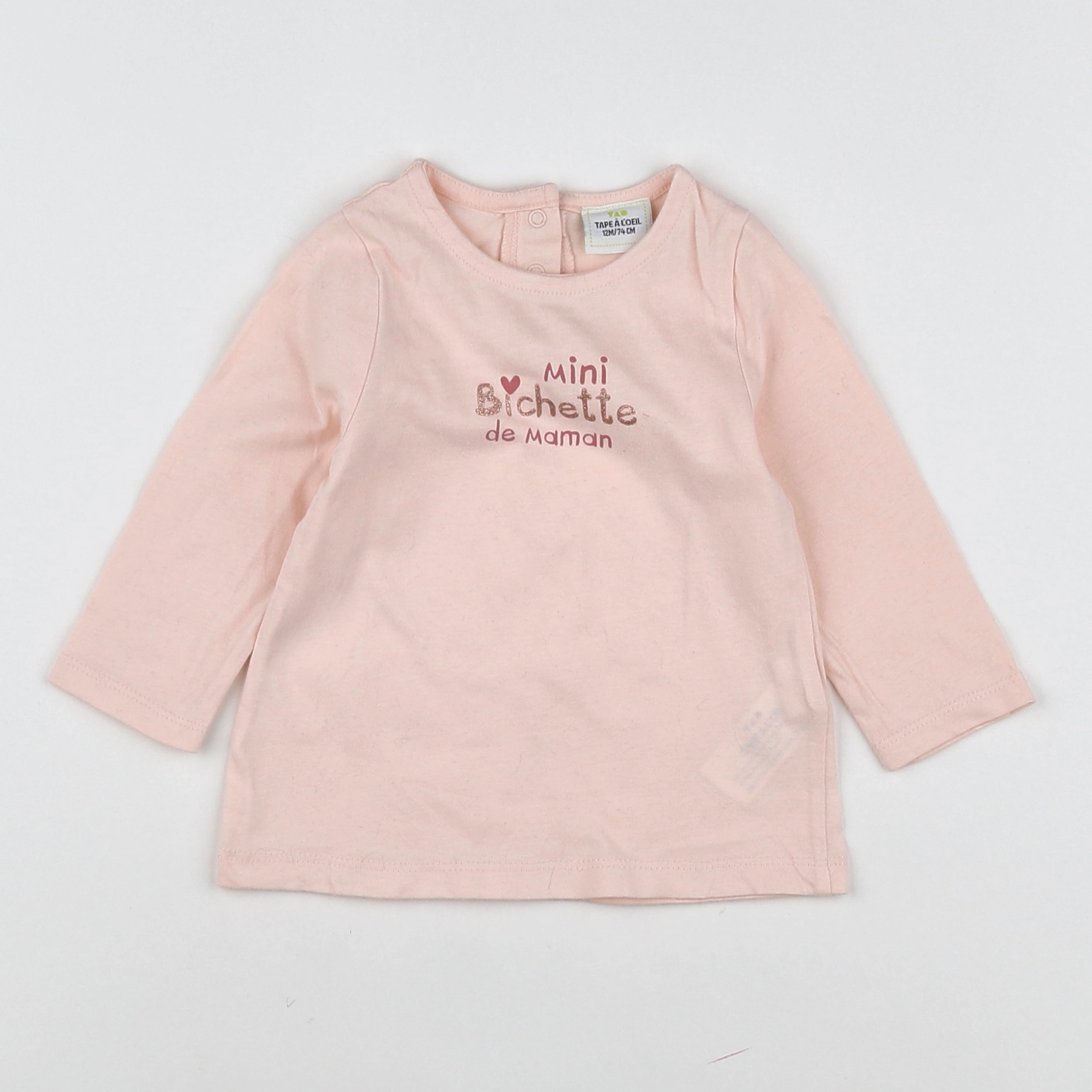 Tape à l'oeil - tee-shirt rose - 12 mois