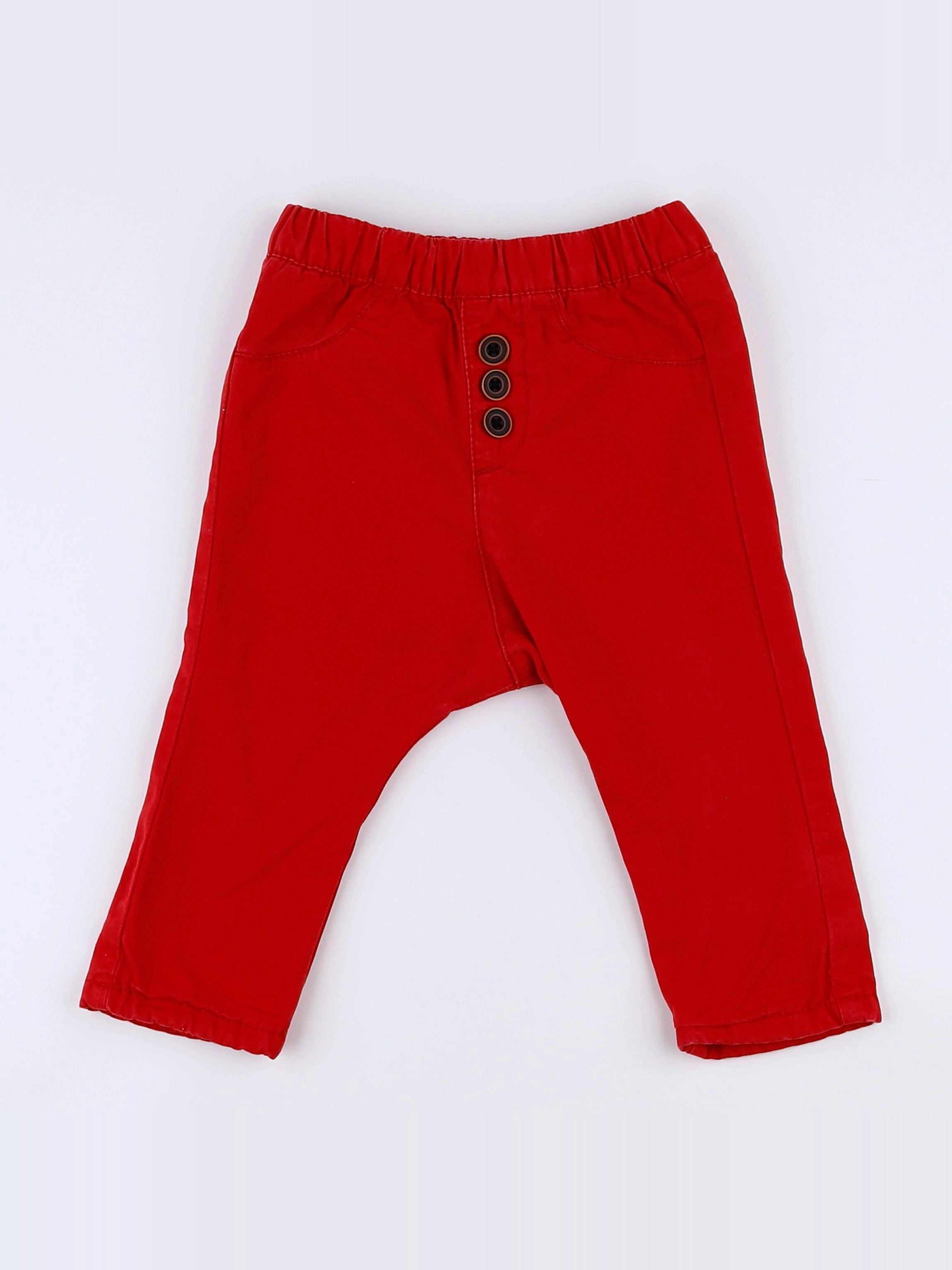 Tape à l'oeil - pantalon rouge - 12 mois