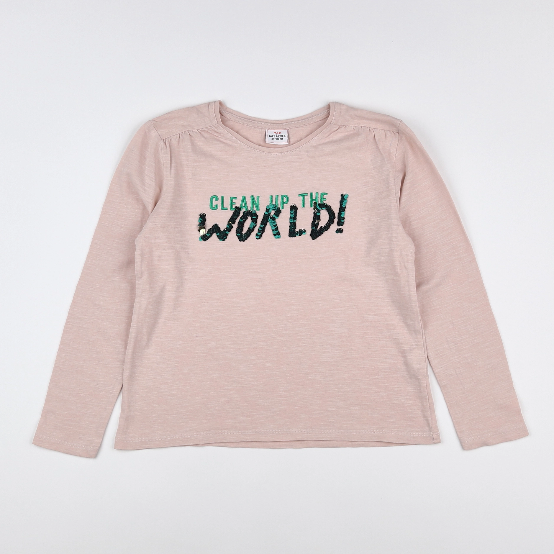 Tape à l'oeil - tee-shirt rose, vert - 8 ans