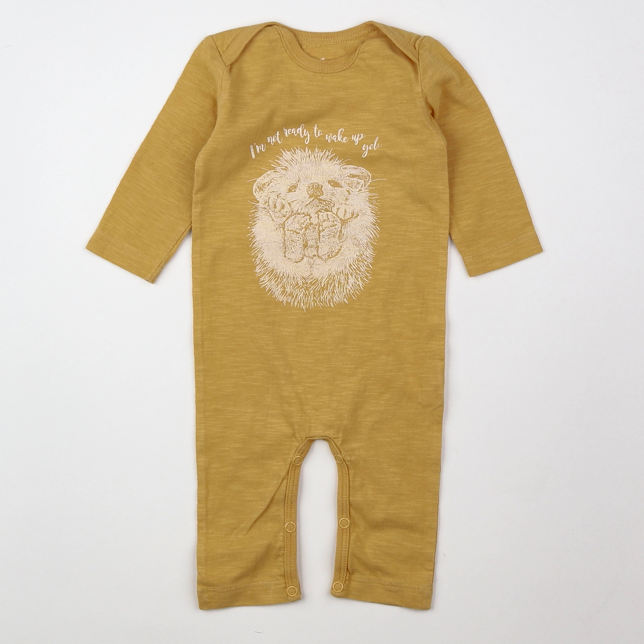 Lion of Leisure - pyjama coton jaune - 0/3 mois