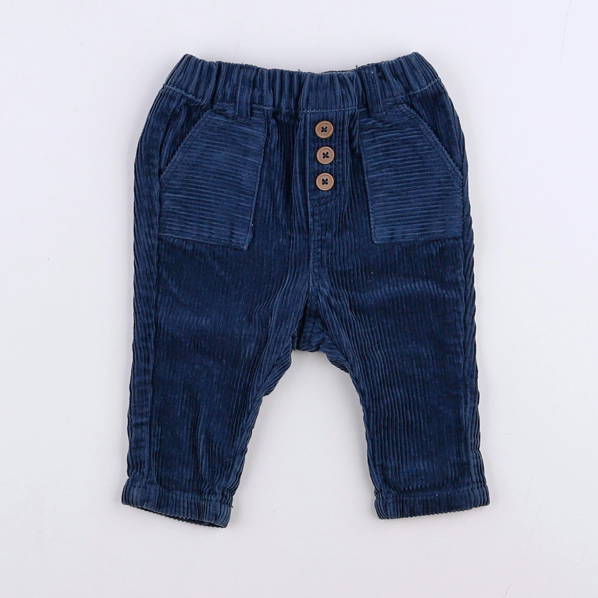 Vertbaudet - pantalon bleu - 3 mois