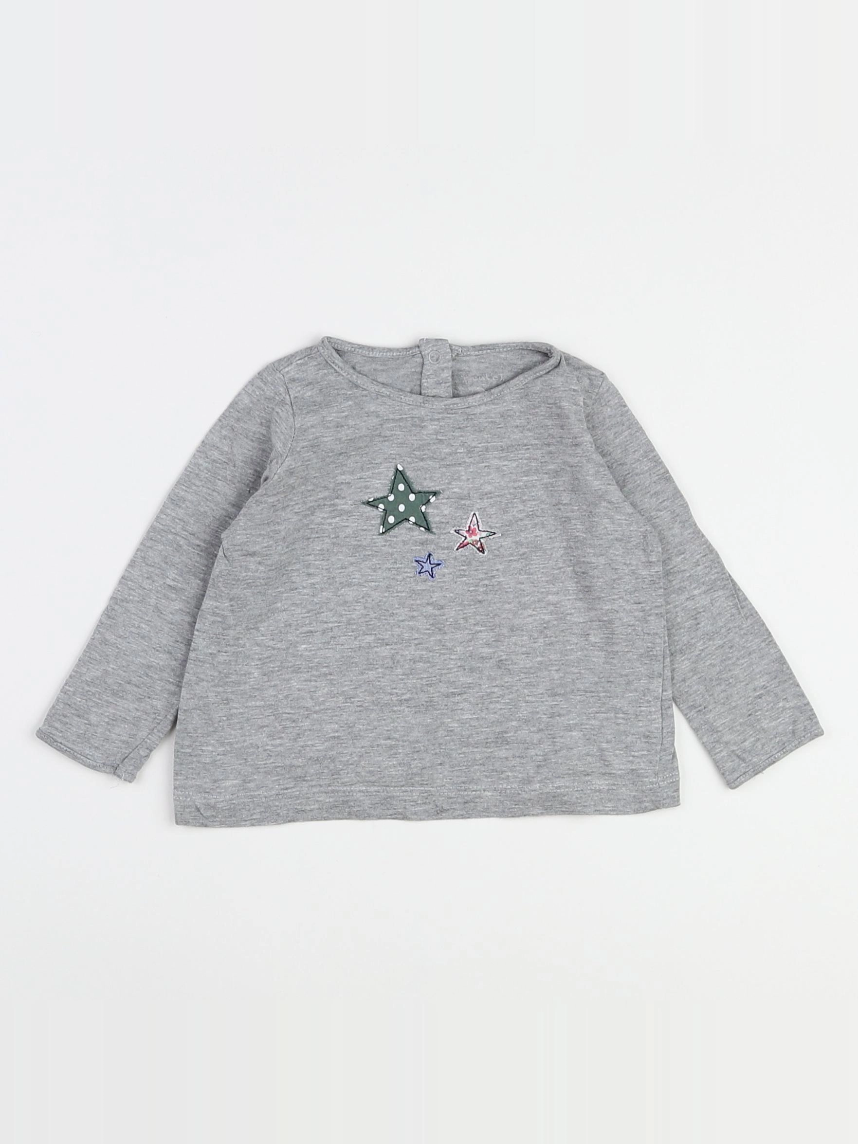 Boutchou - tee-shirt gris - 9 mois