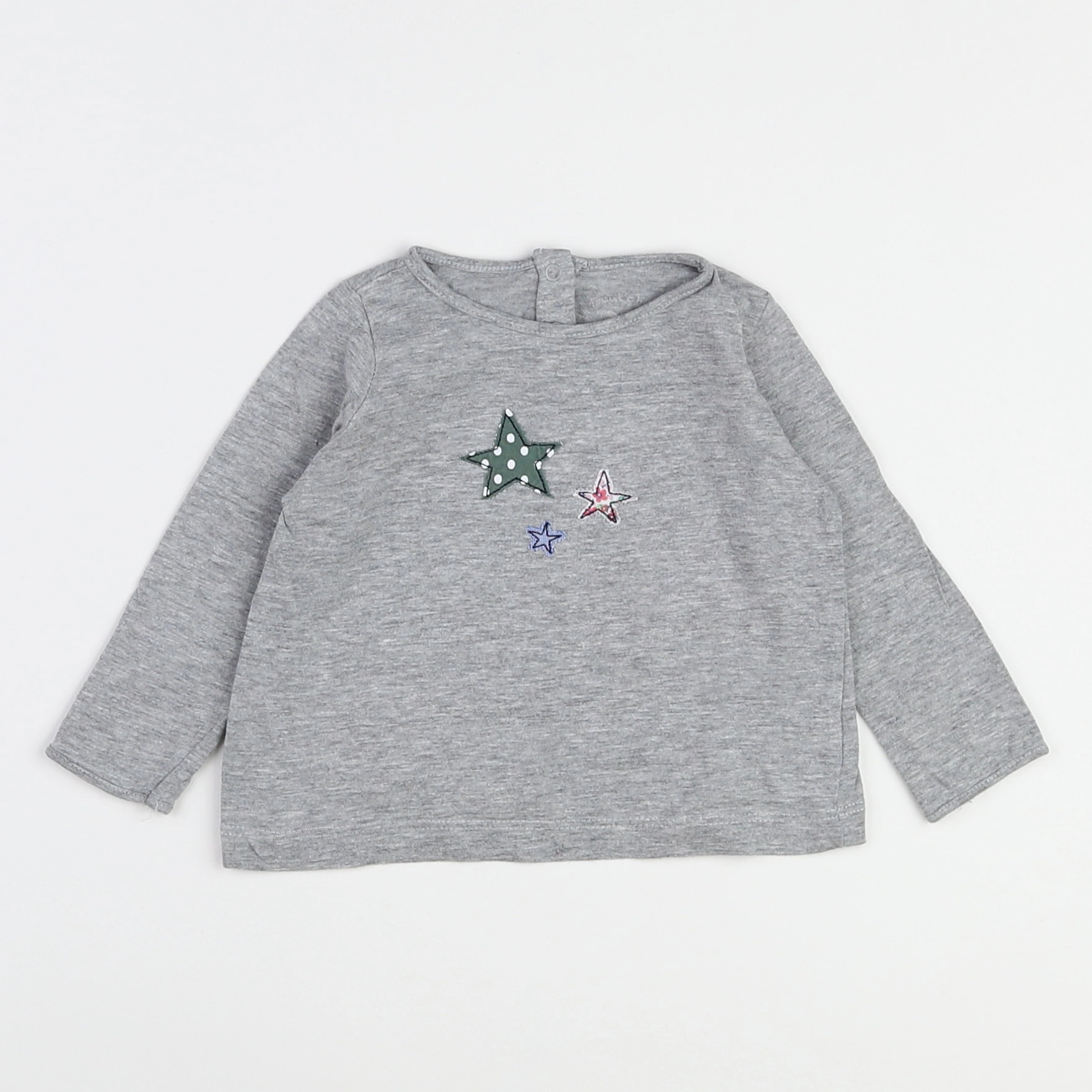 Boutchou - tee-shirt gris - 9 mois