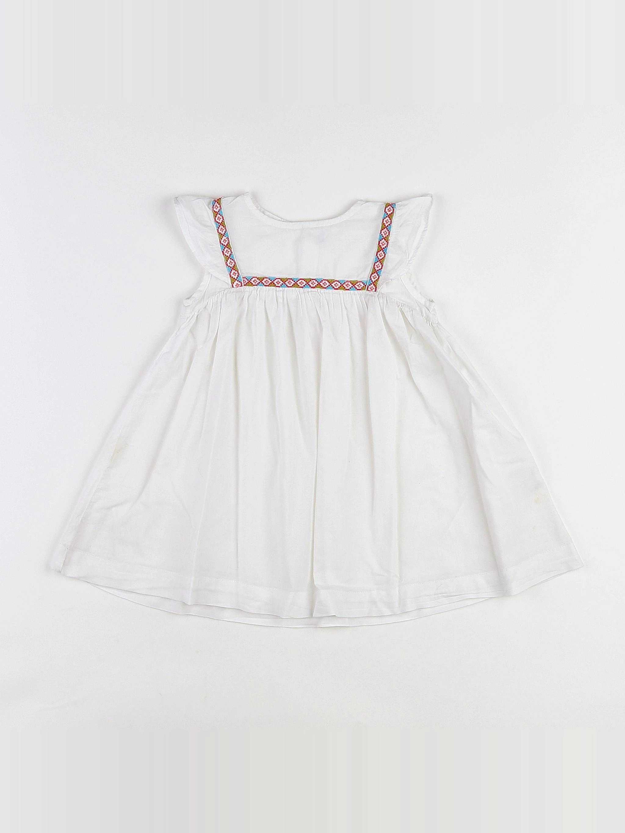 Boutchou - robe blanc - 12 mois