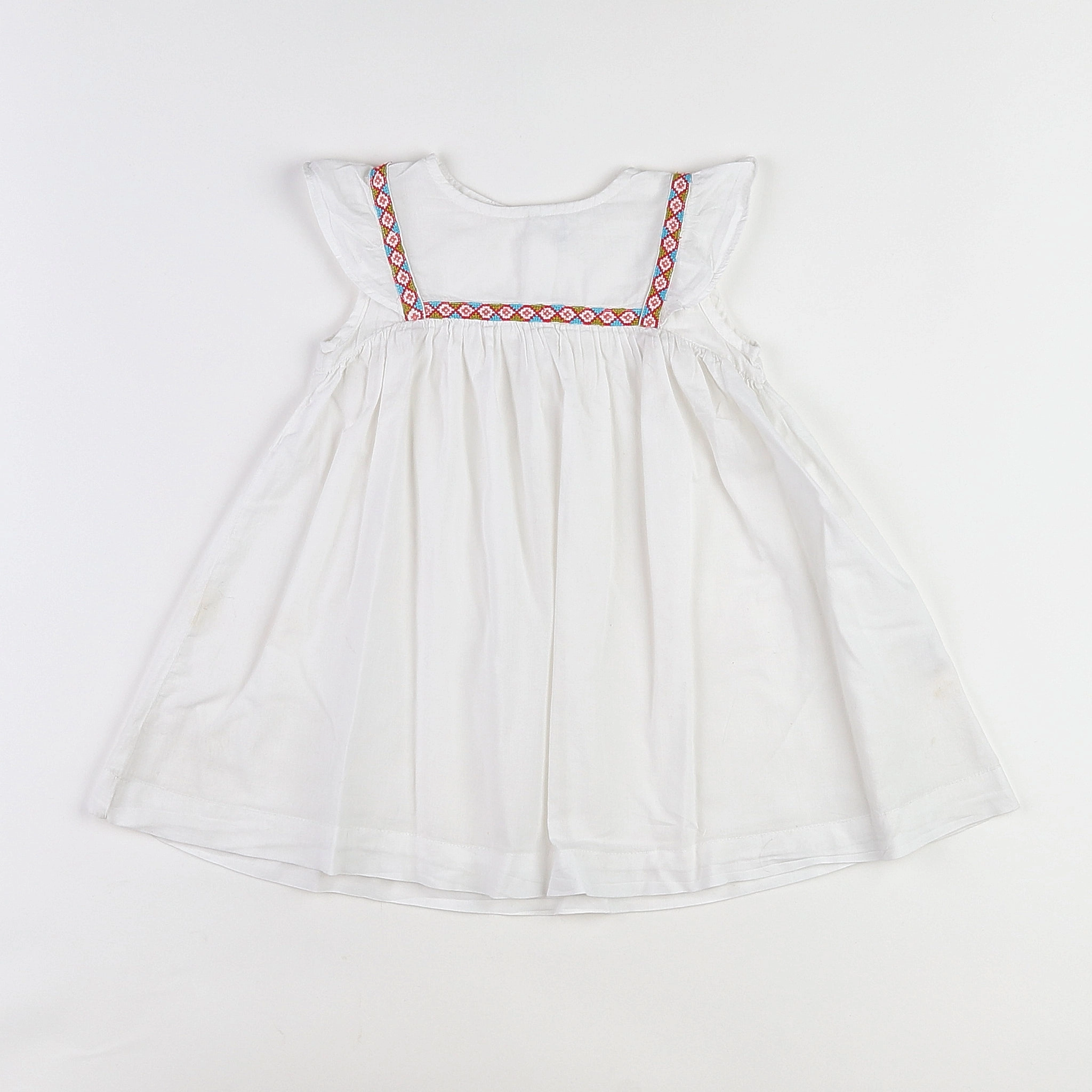 Boutchou - robe blanc - 12 mois