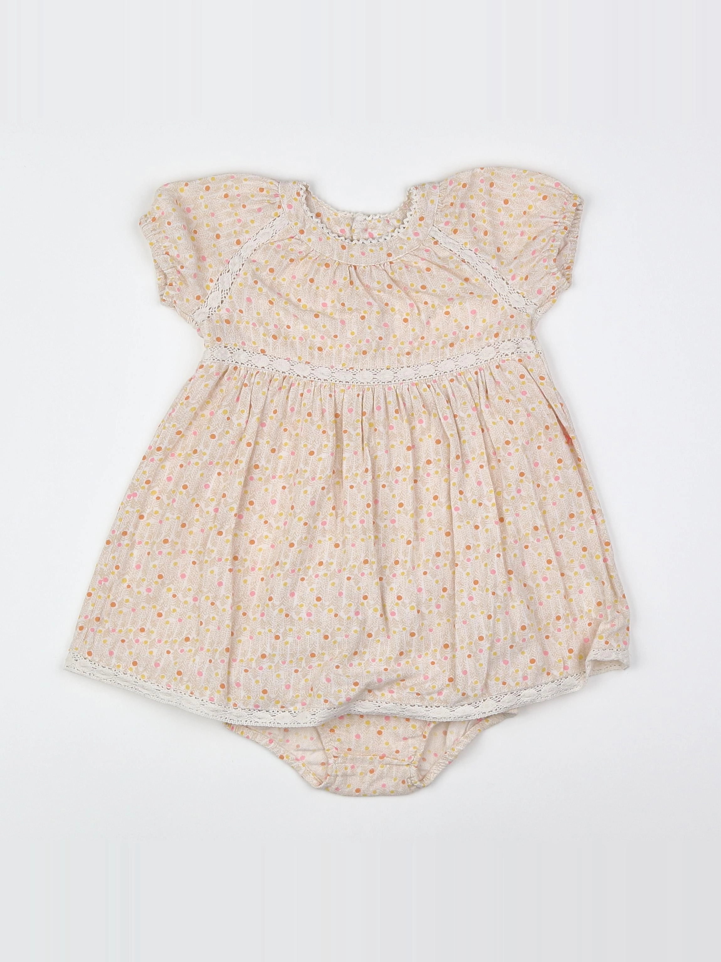 Boutchou - robe multicolore - 12 mois