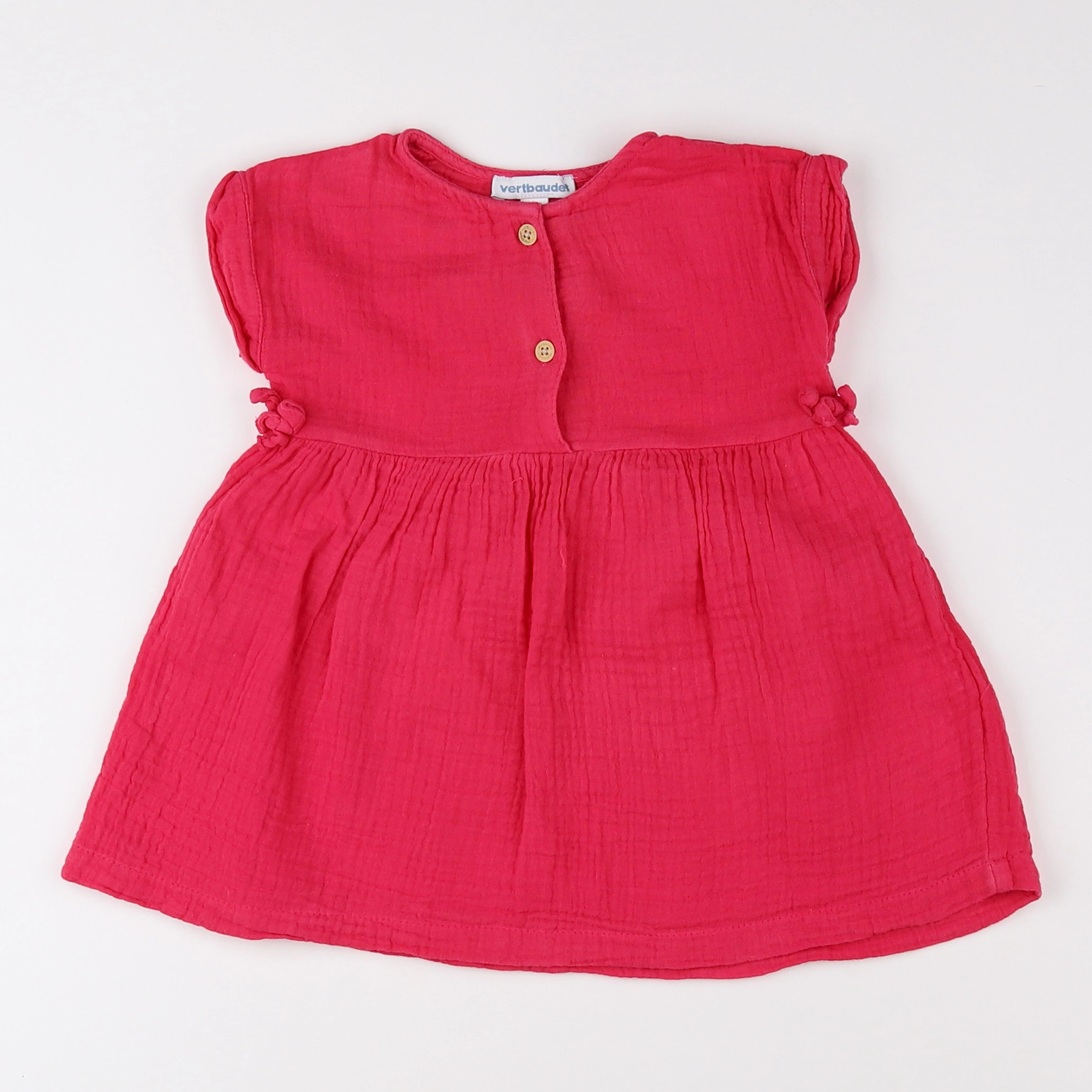 Vertbaudet - robe rose - 12 mois