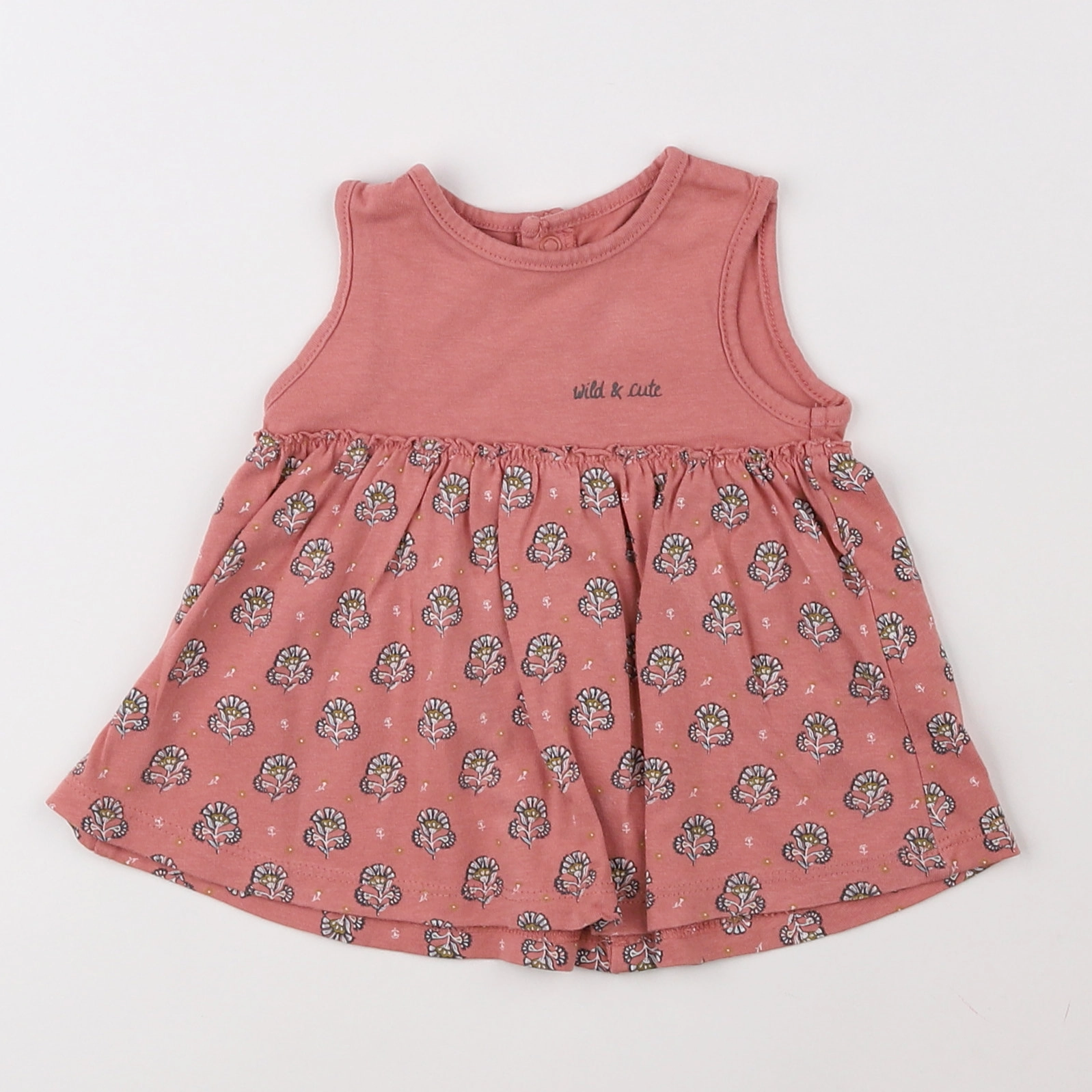 Vertbaudet - robe rose - 1 mois