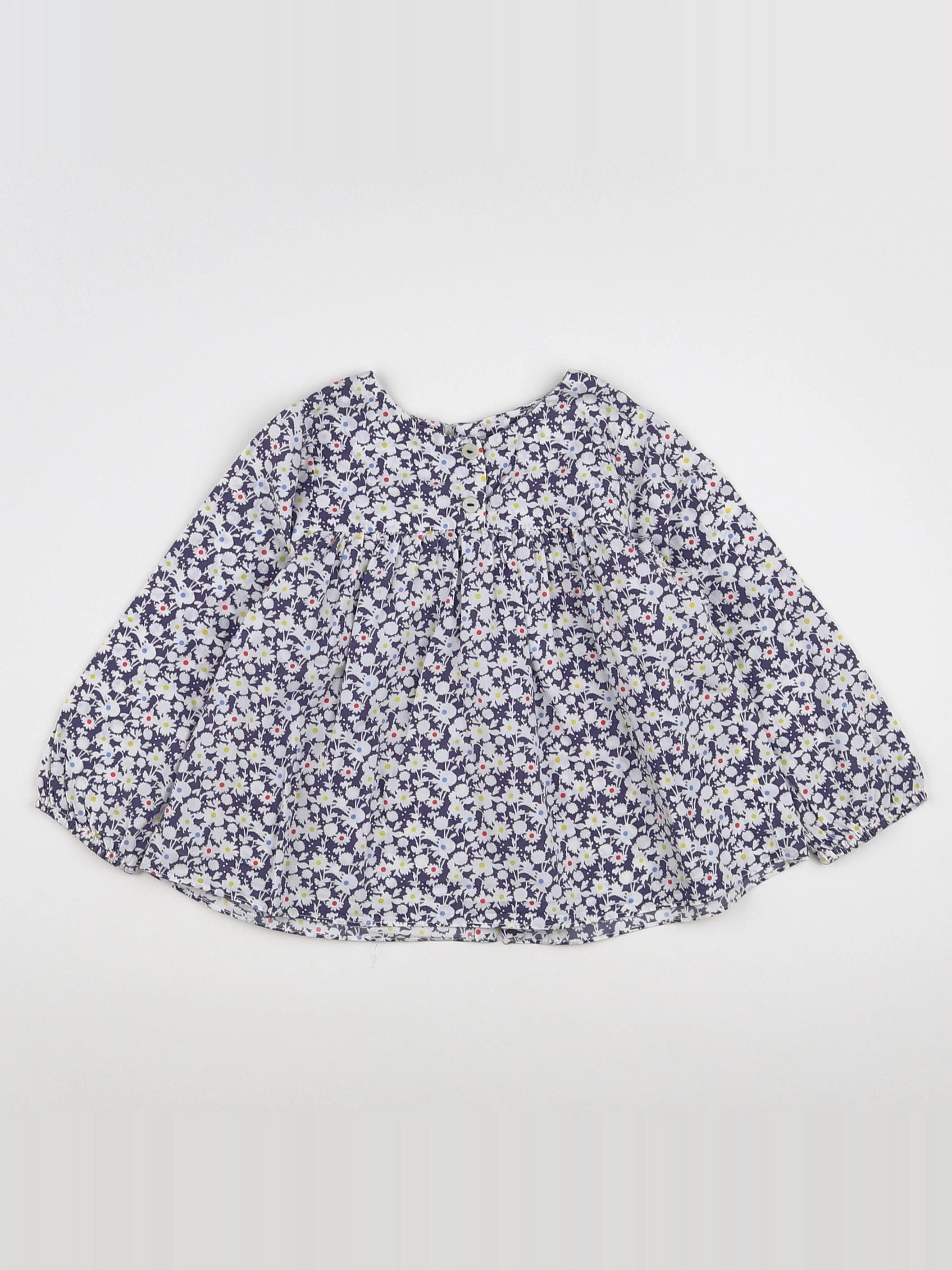 Jacadi - blouse bleu - 18 mois