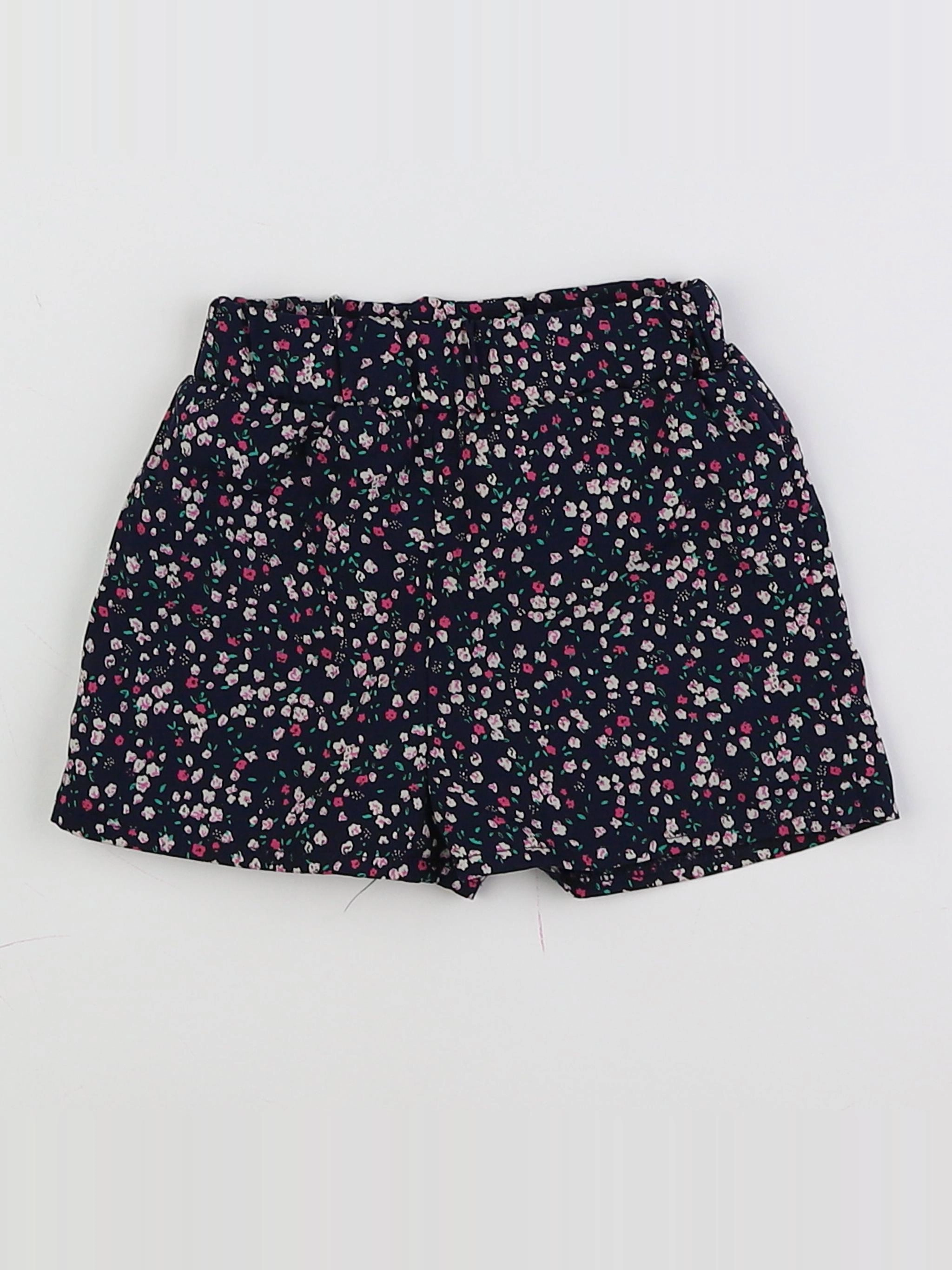 Little Cigogne - short bleu - 12 mois