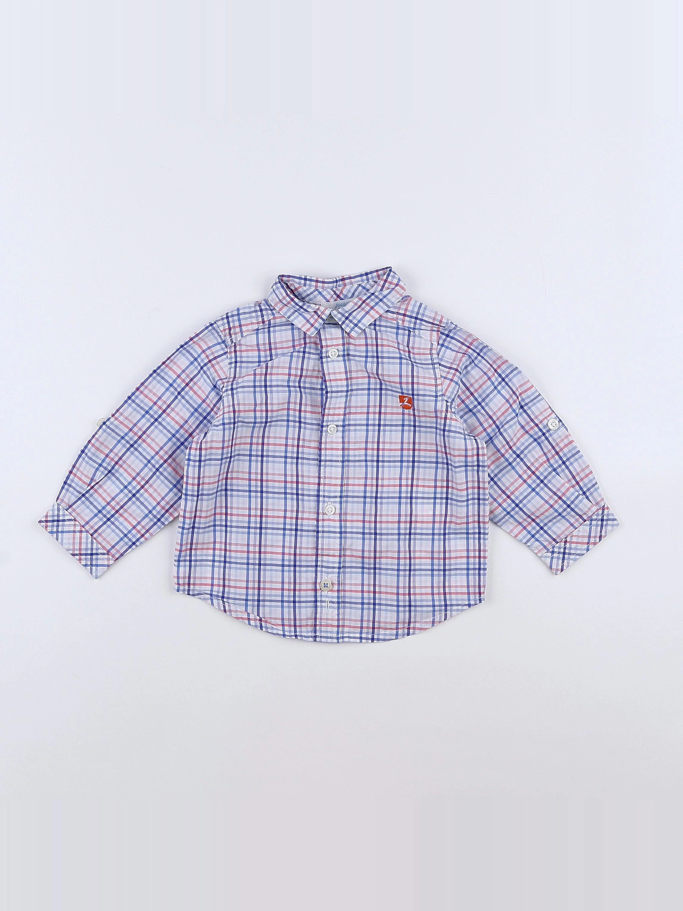 Jacadi - chemise bleu - 12 mois