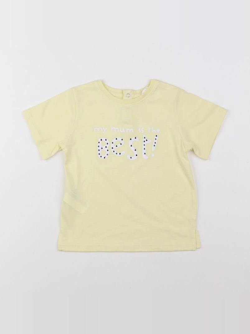 Mango - tee-shirt jaune - 18 mois à 2 ans