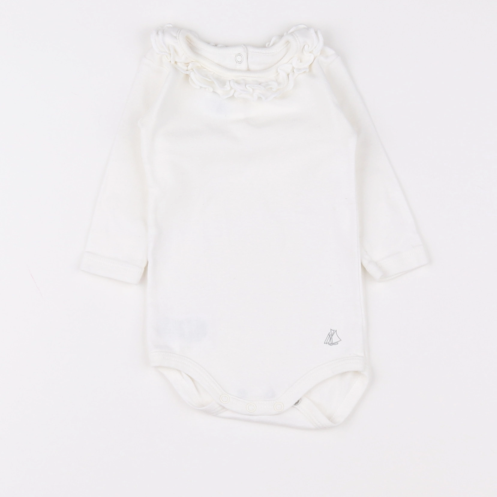 Petit Bateau - body vetement blanc - 3 mois