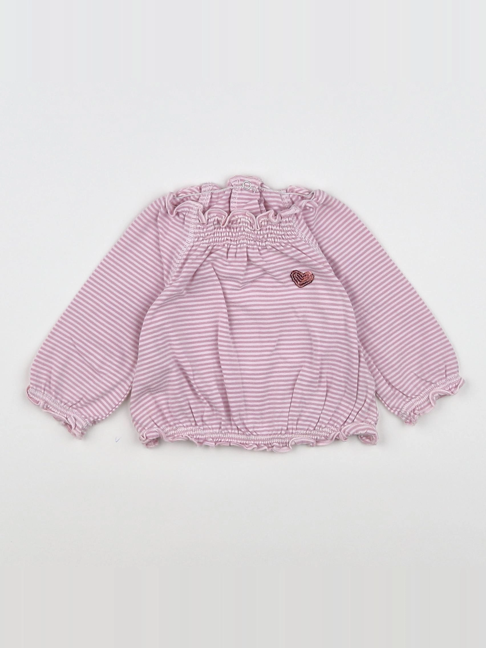 Tape à l'oeil - tee-shirt rose - 3 mois