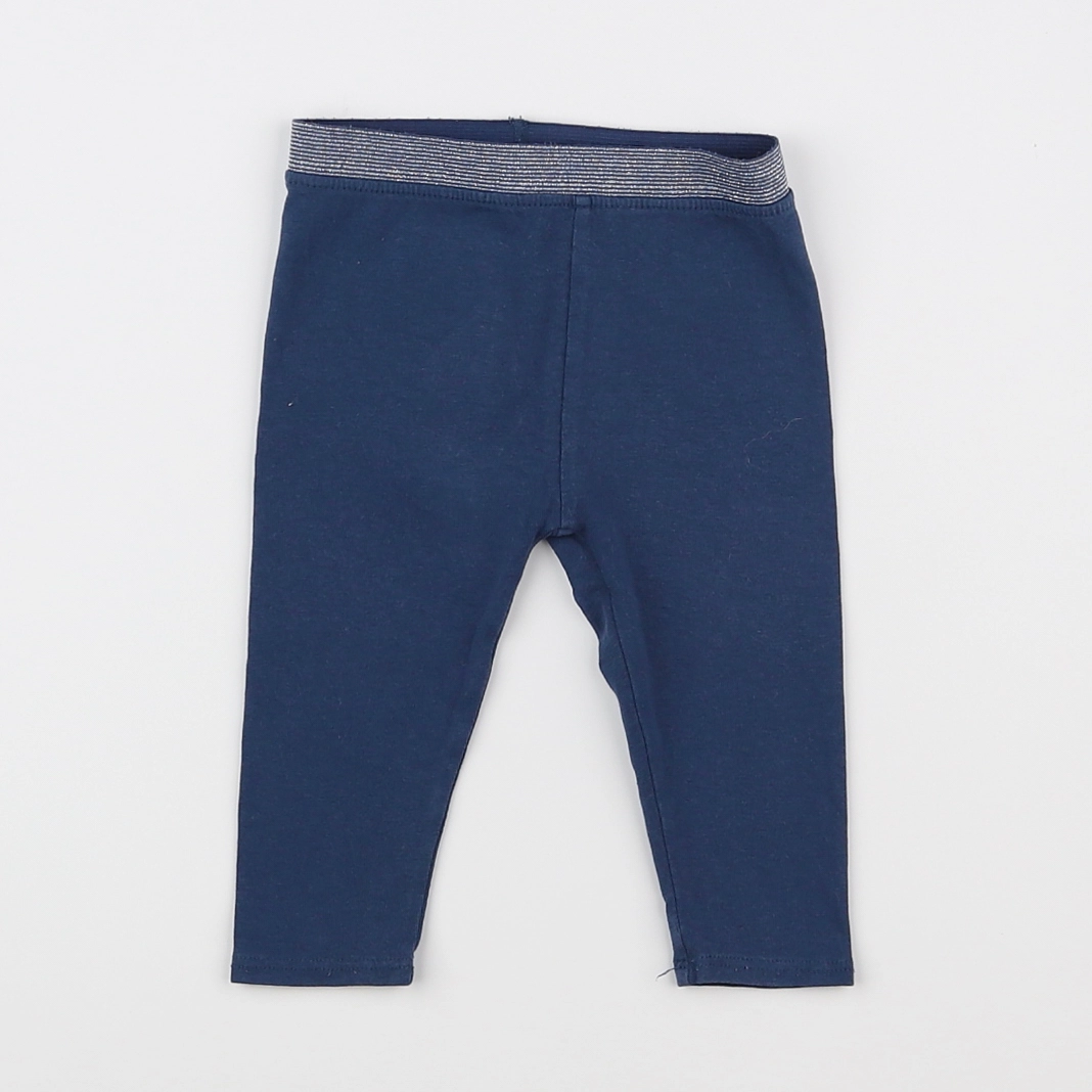 Vertbaudet - legging bleu - 6 mois