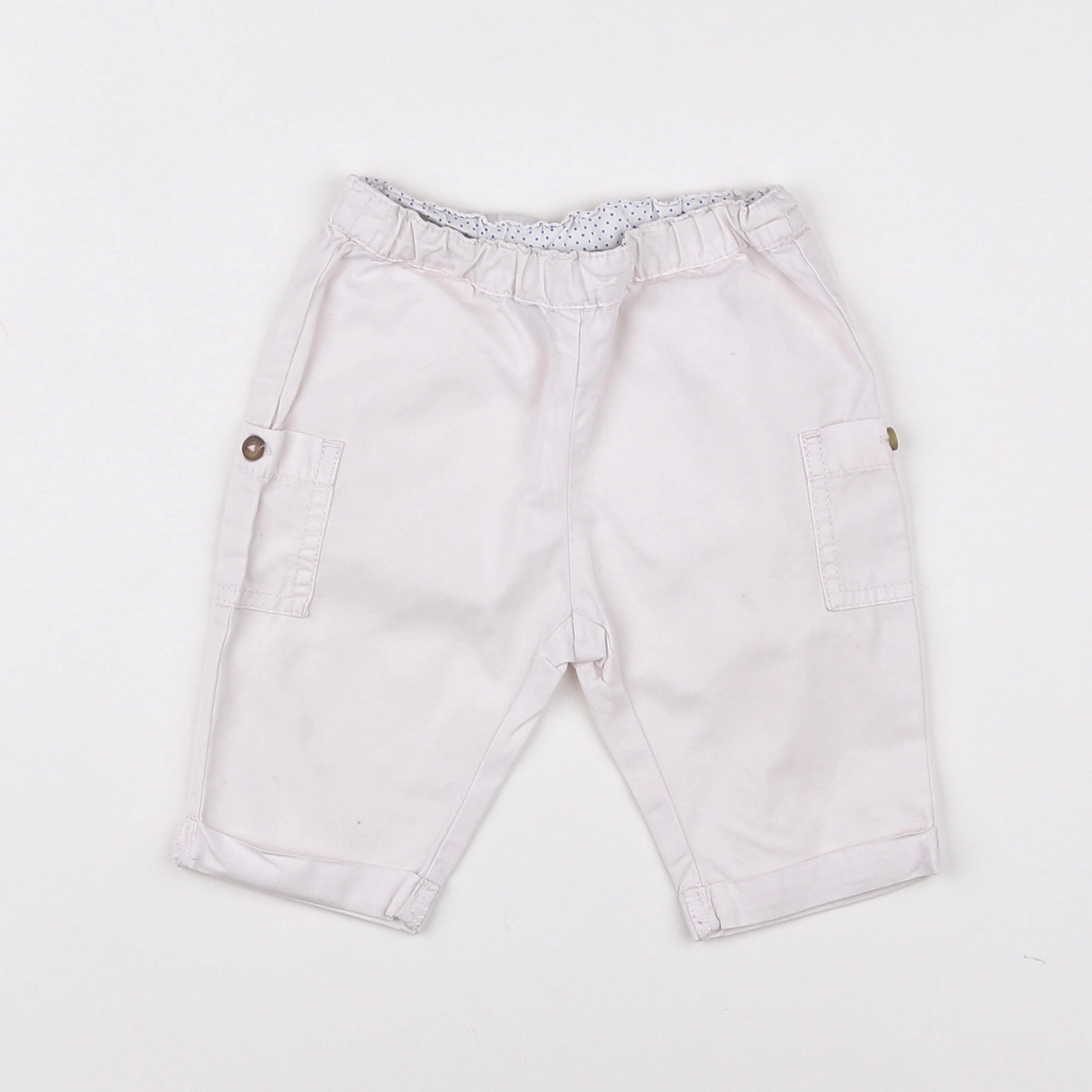 Petit Bateau - pantalon blanc - 3 mois