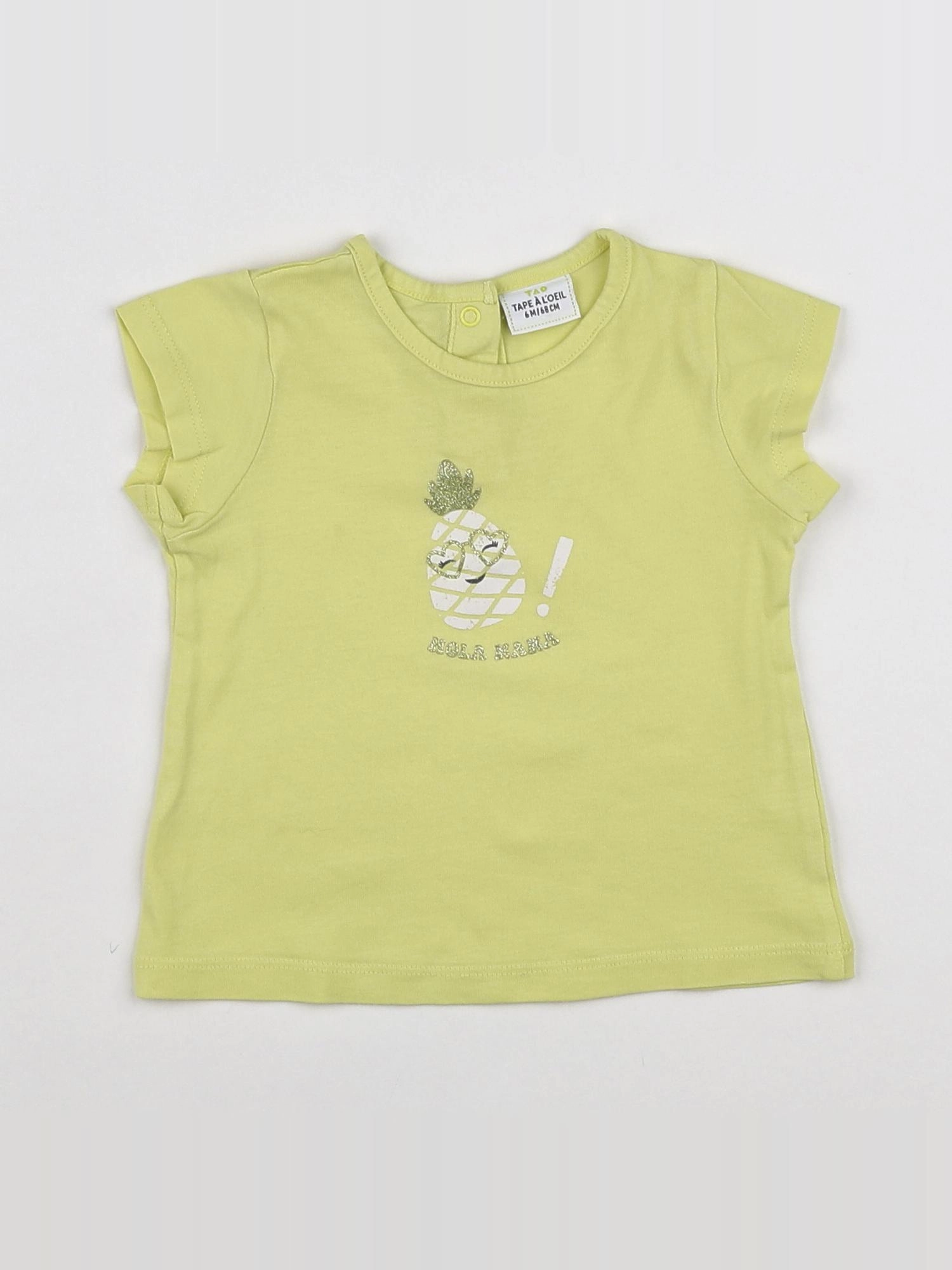 Tape à l'oeil - tee-shirt jaune - 6 mois