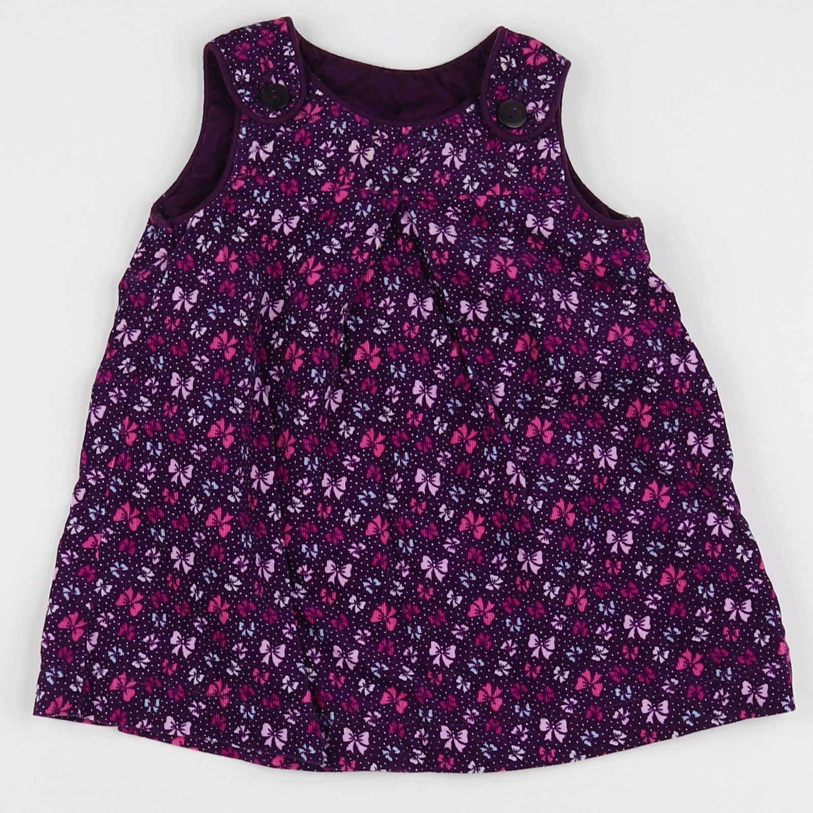 H&M - robe violet - 4/6 mois