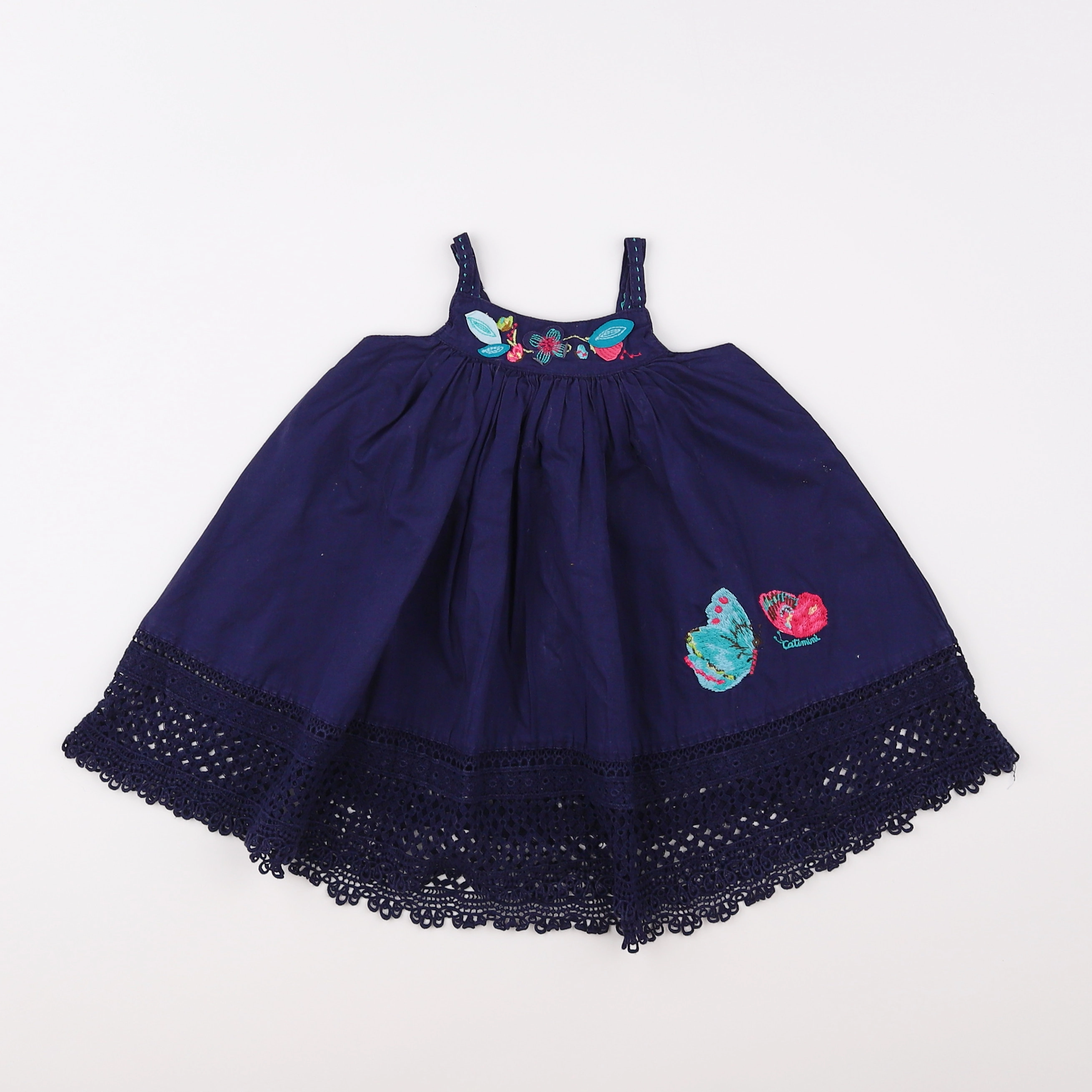 Catimini - robe bleu - 12 mois