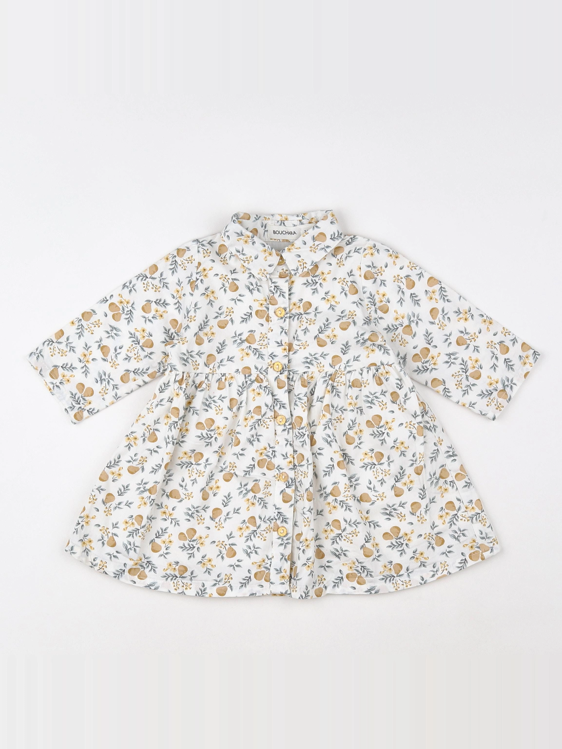 Bouchara - robe blanc, multicolore - 3 mois