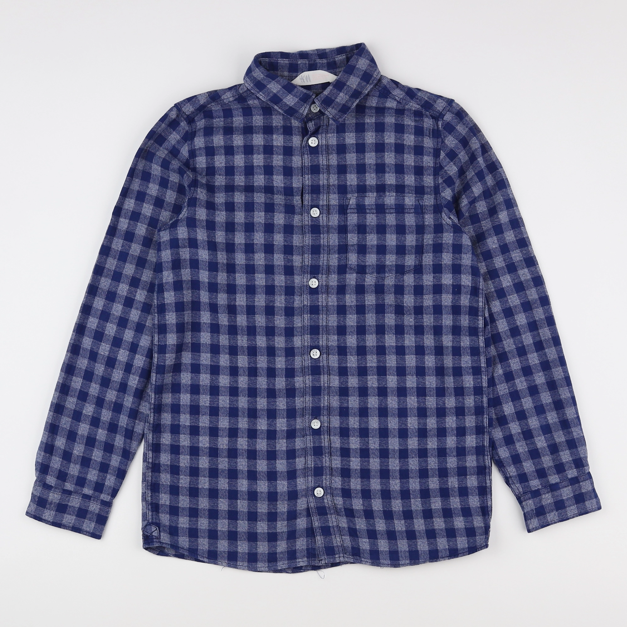 H&M - chemise bleu - 10/11 ans