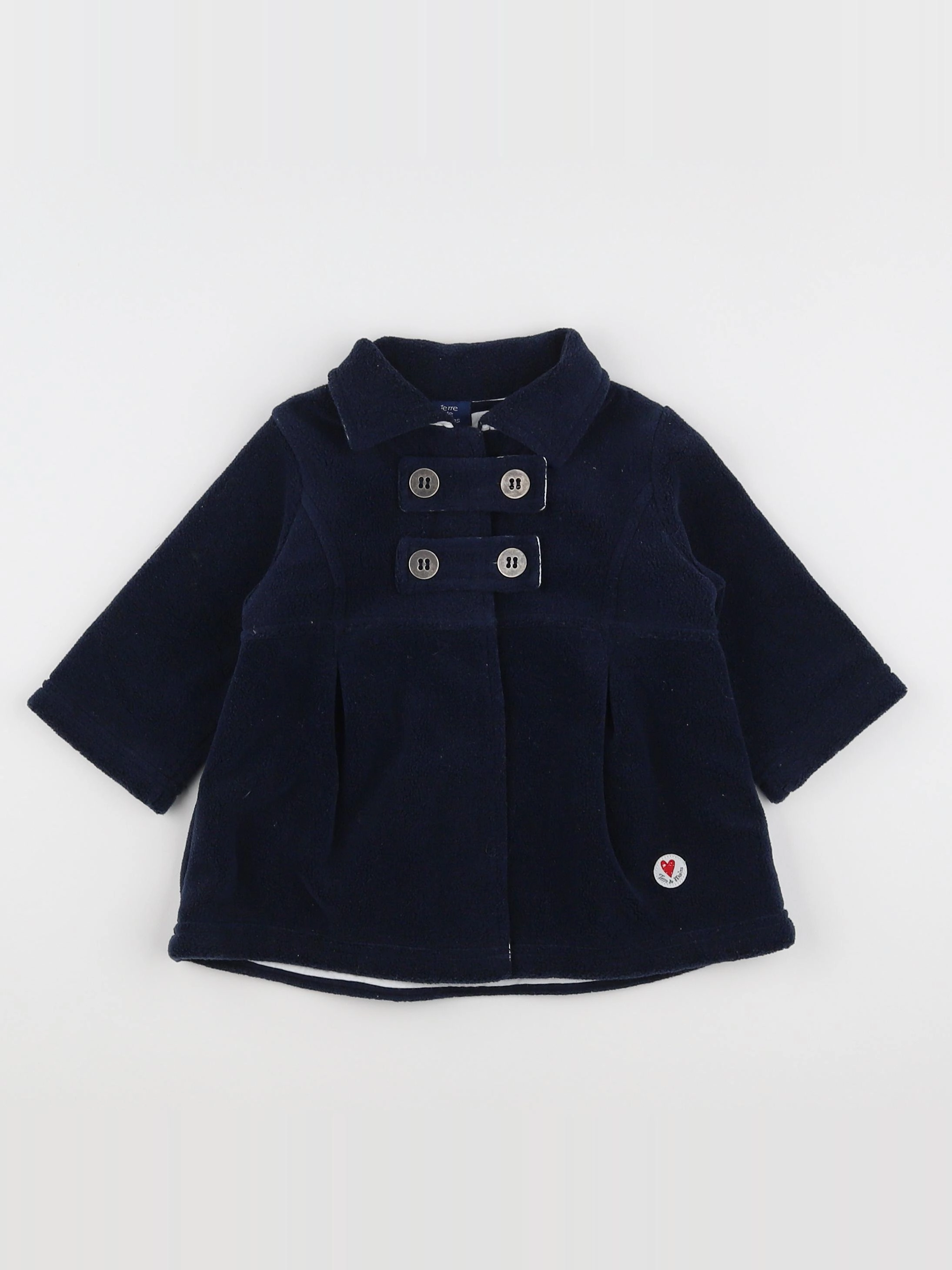 Terre de marins - manteau bleu - 6 mois