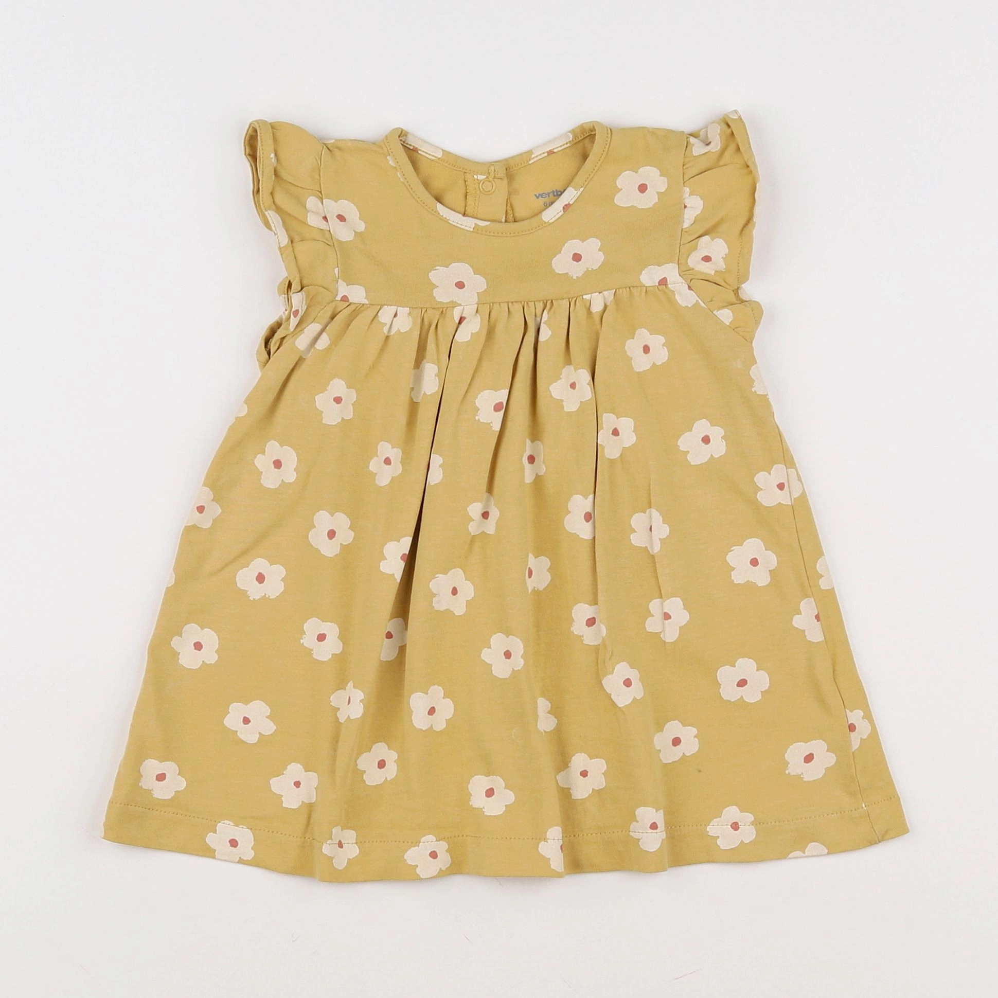 Vertbaudet - robe jaune - 6 mois