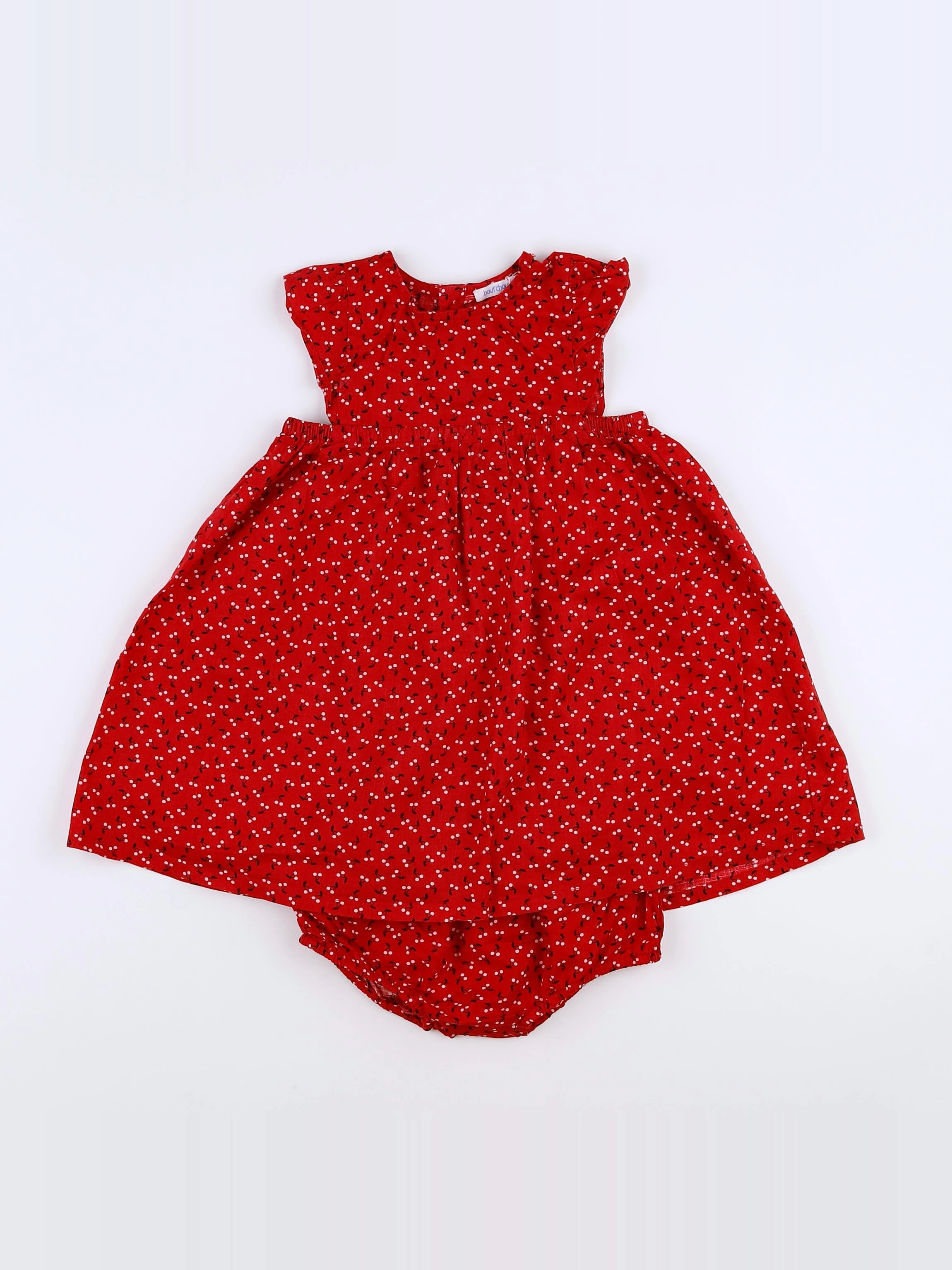 Boutchou - robe rouge - 12 mois